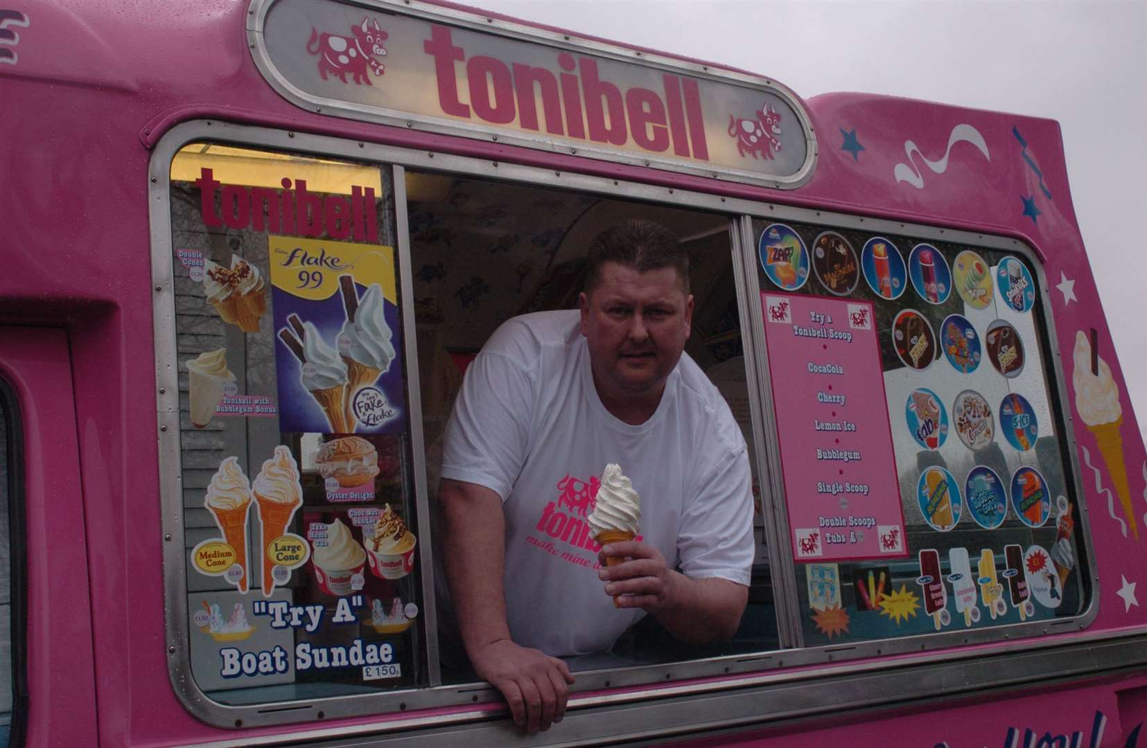Gary Rich explains his family business stopped selling the slush drinks three years ago. Picture: Steve Crispe.