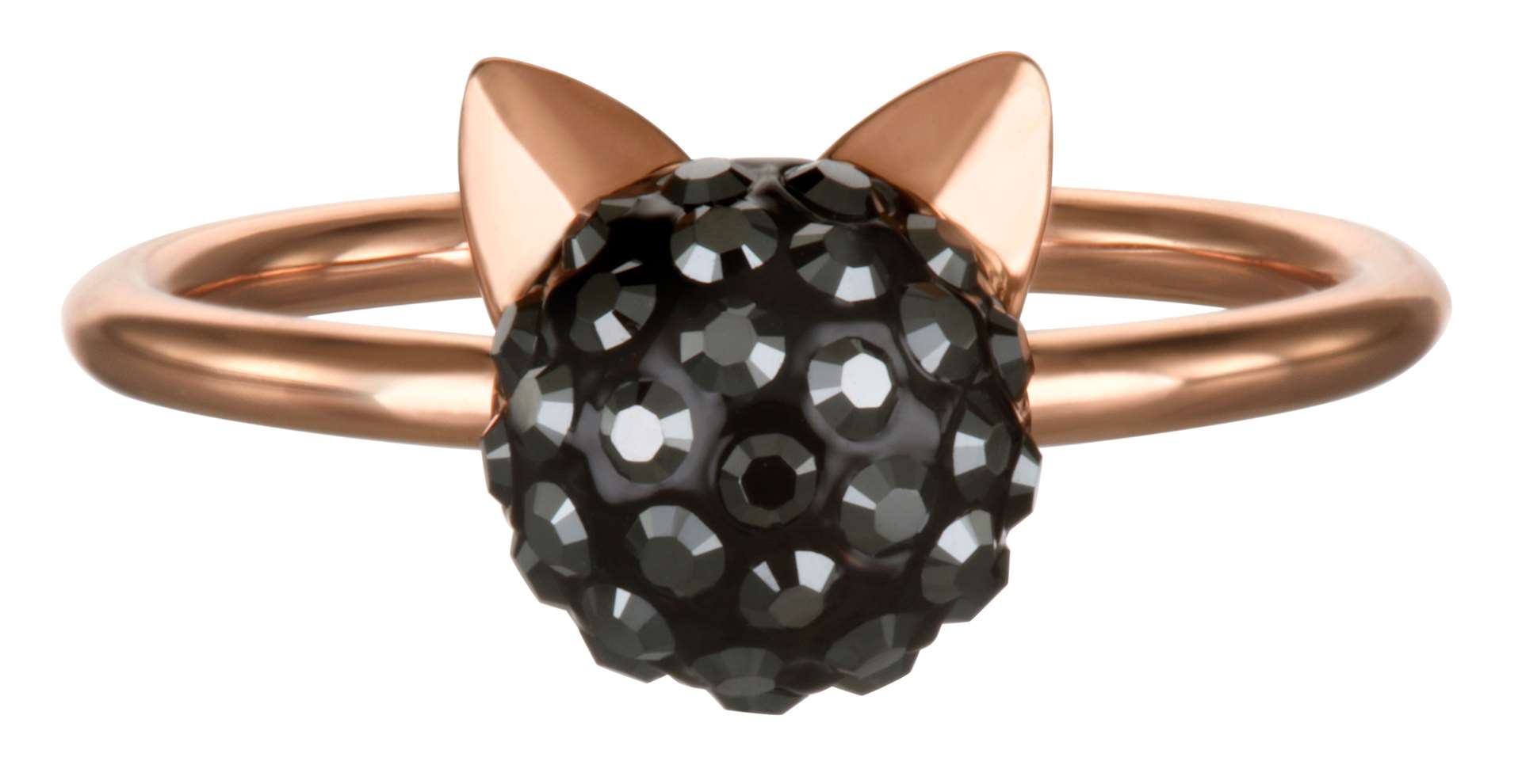 Karl Lagerfeld Jewellery Rose Gold Plated Choupette Ring, £49, available from WatchShop