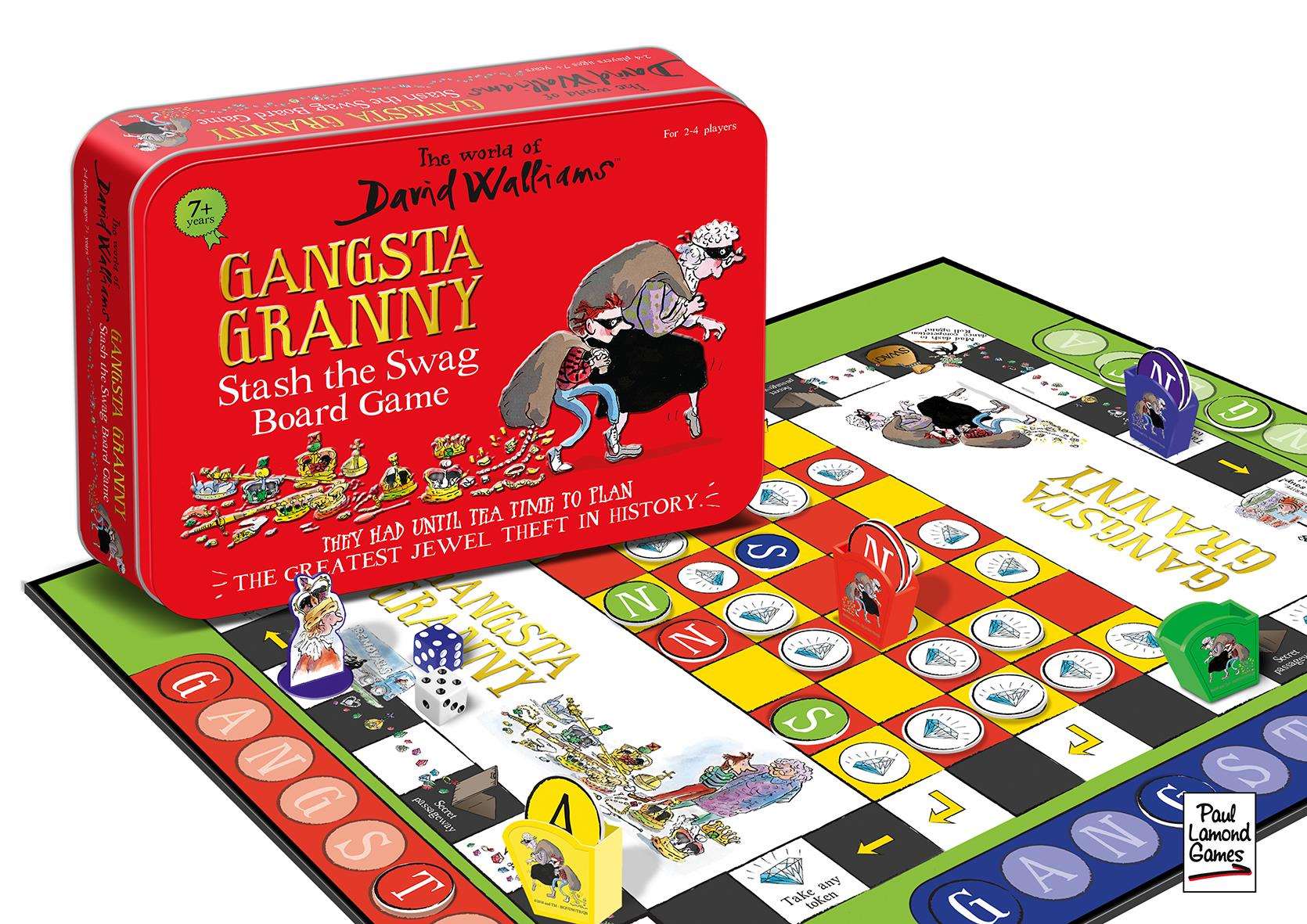 A board game based on the popular children's book Gangsta Granny has made the top 25