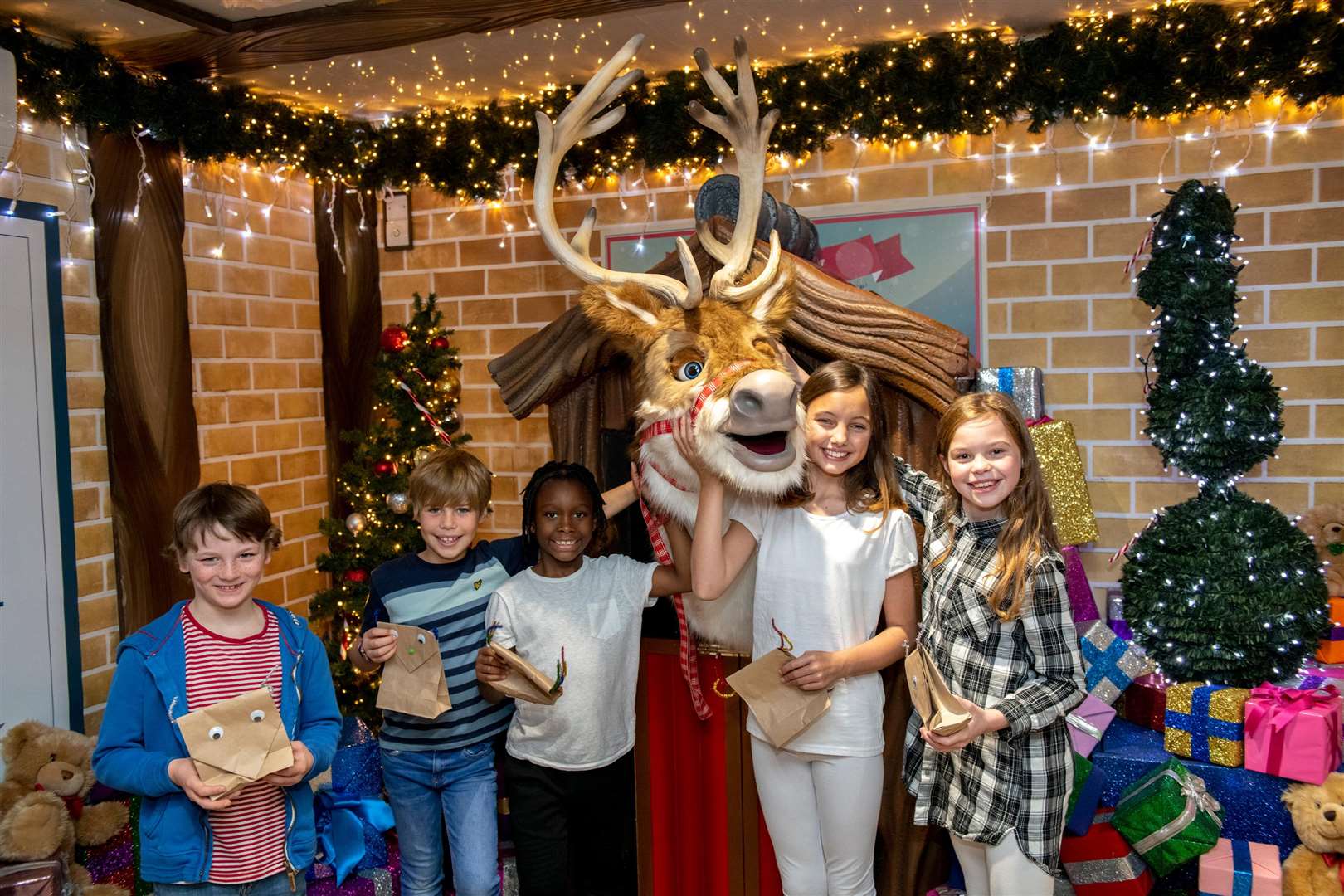 Father Christmas has brought the entire team to Bluewater