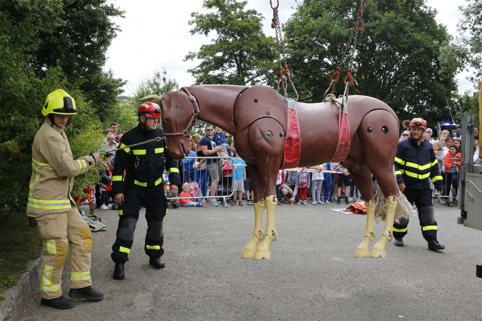 An animal rescue demonstration at last year's event