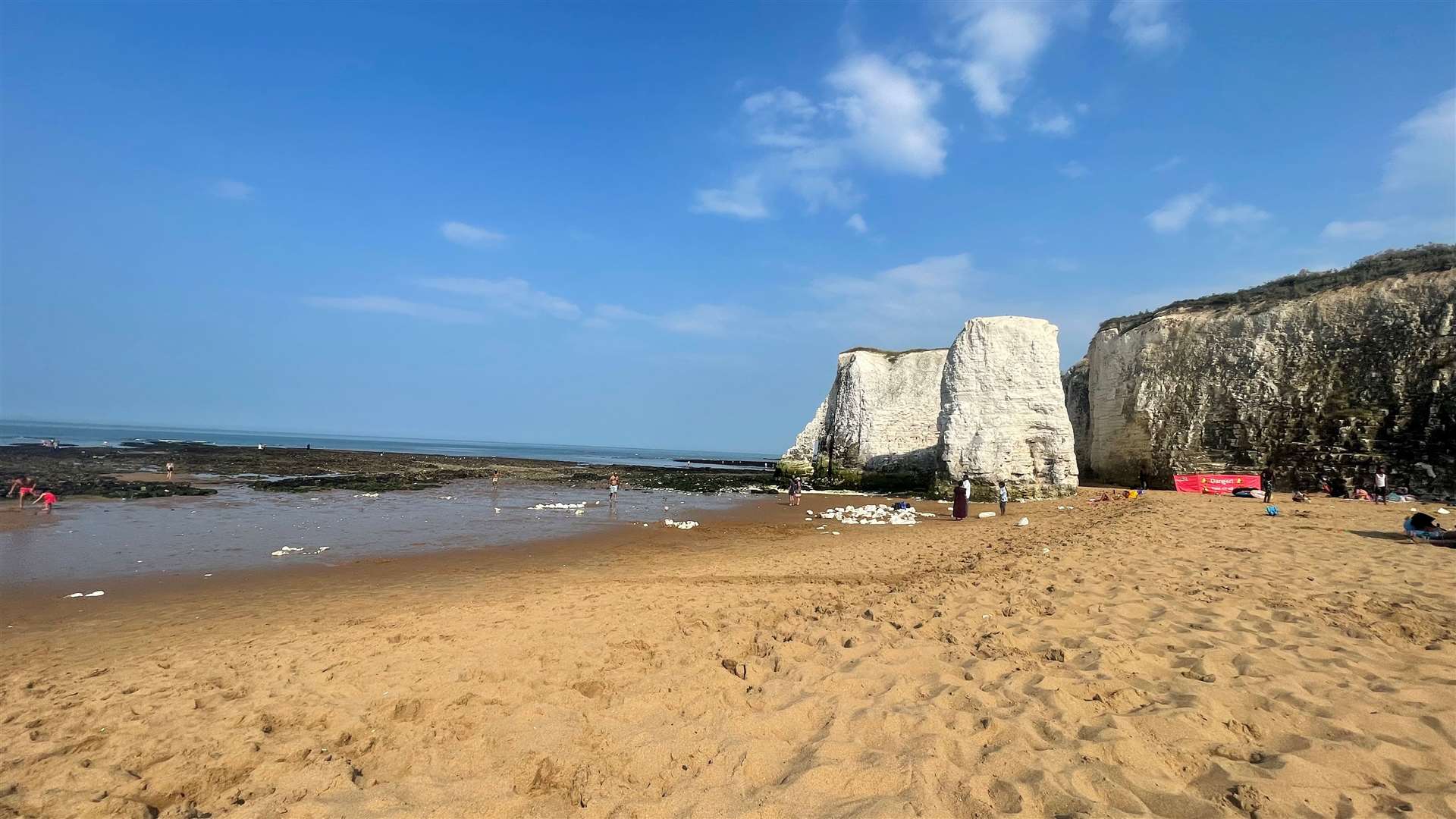 Botany Bay is one of the Kent beaches that has received the Blue Flag award