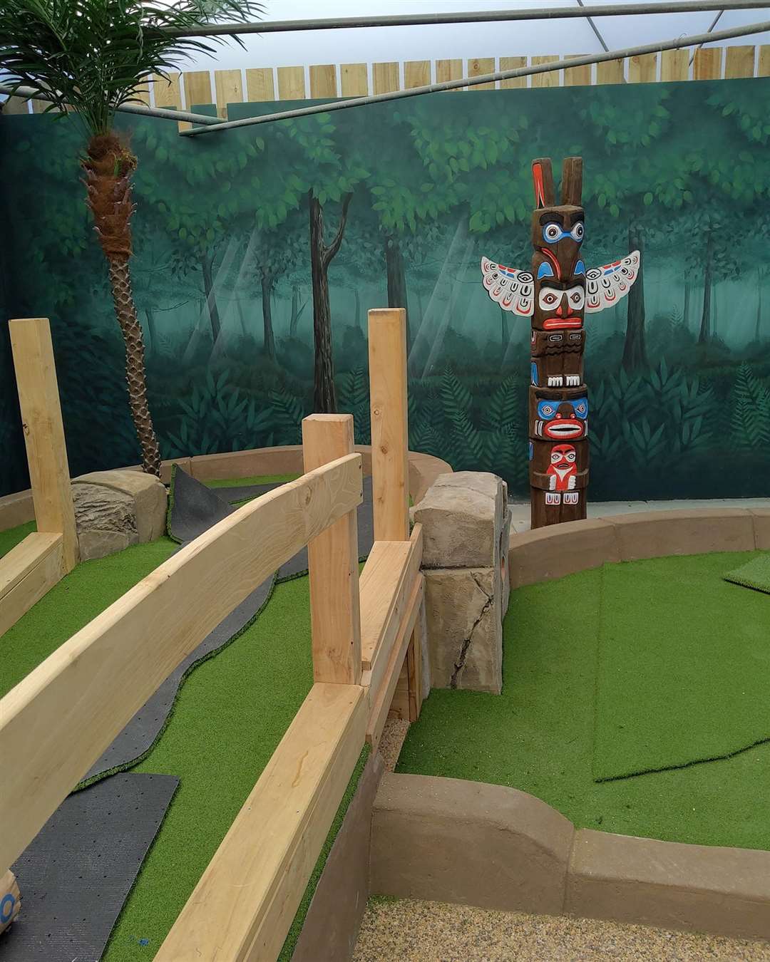 The owners unveiled plans to open a mini golf course at the site last year