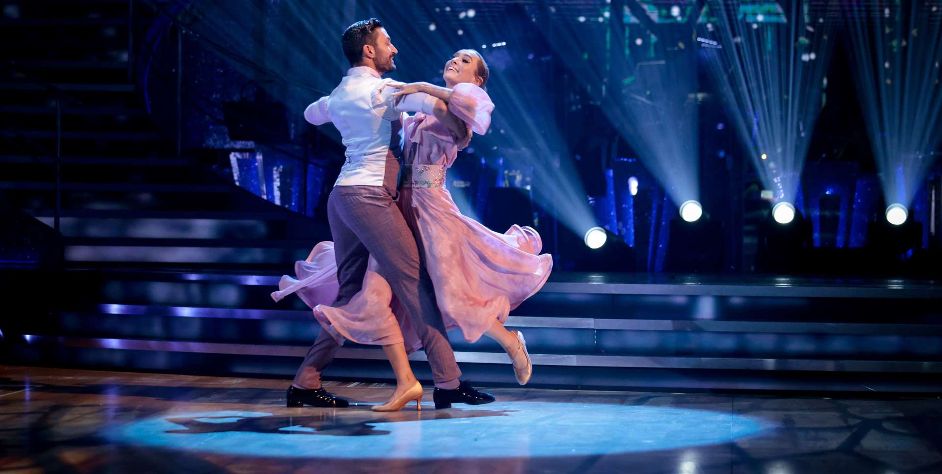 Rose was partnered with professional dancer Giovanni Pernice. Picture: BBC/Guy Levy