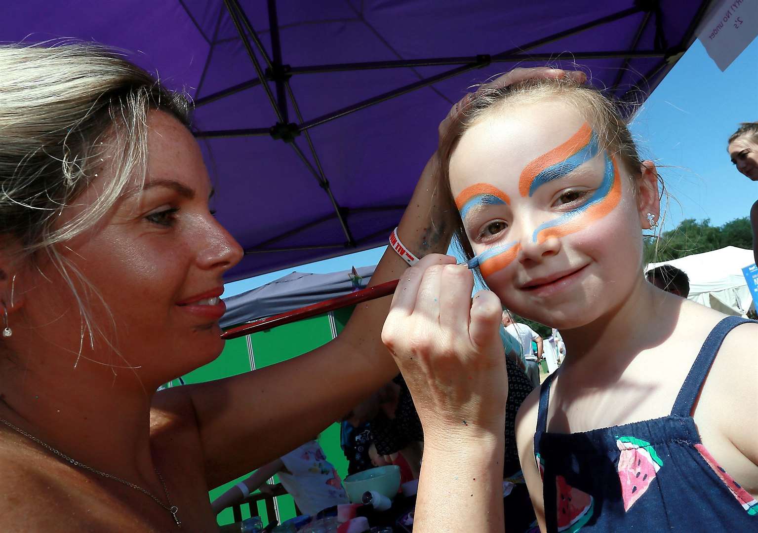 Face painting at last year's festival