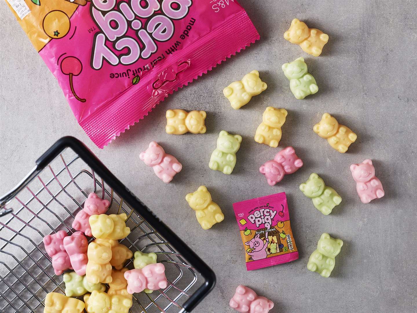 Grab your own pack of Percy Pigs to play with