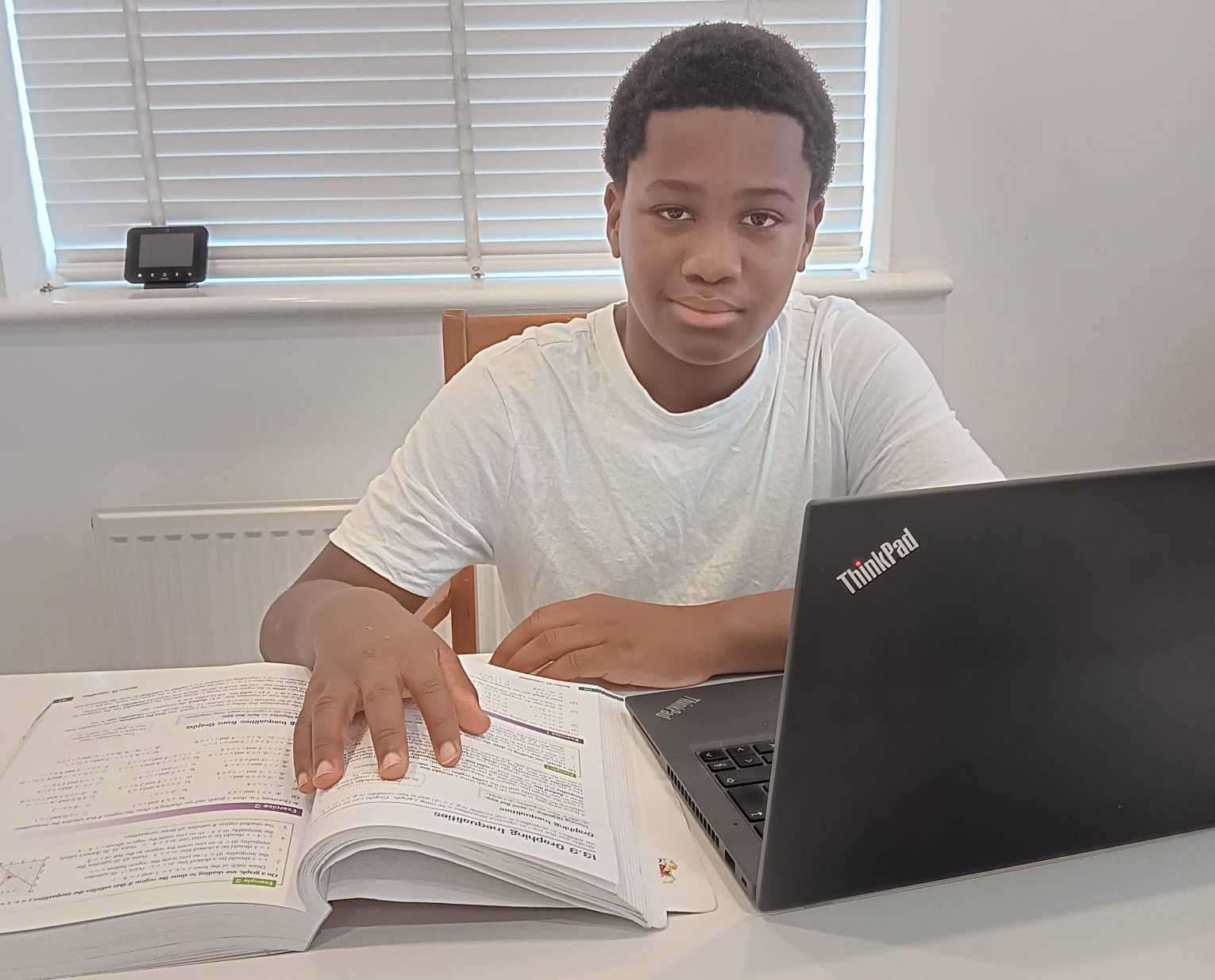 Brian Idogun, from Swanley, took his GCSE Maths exam five years early