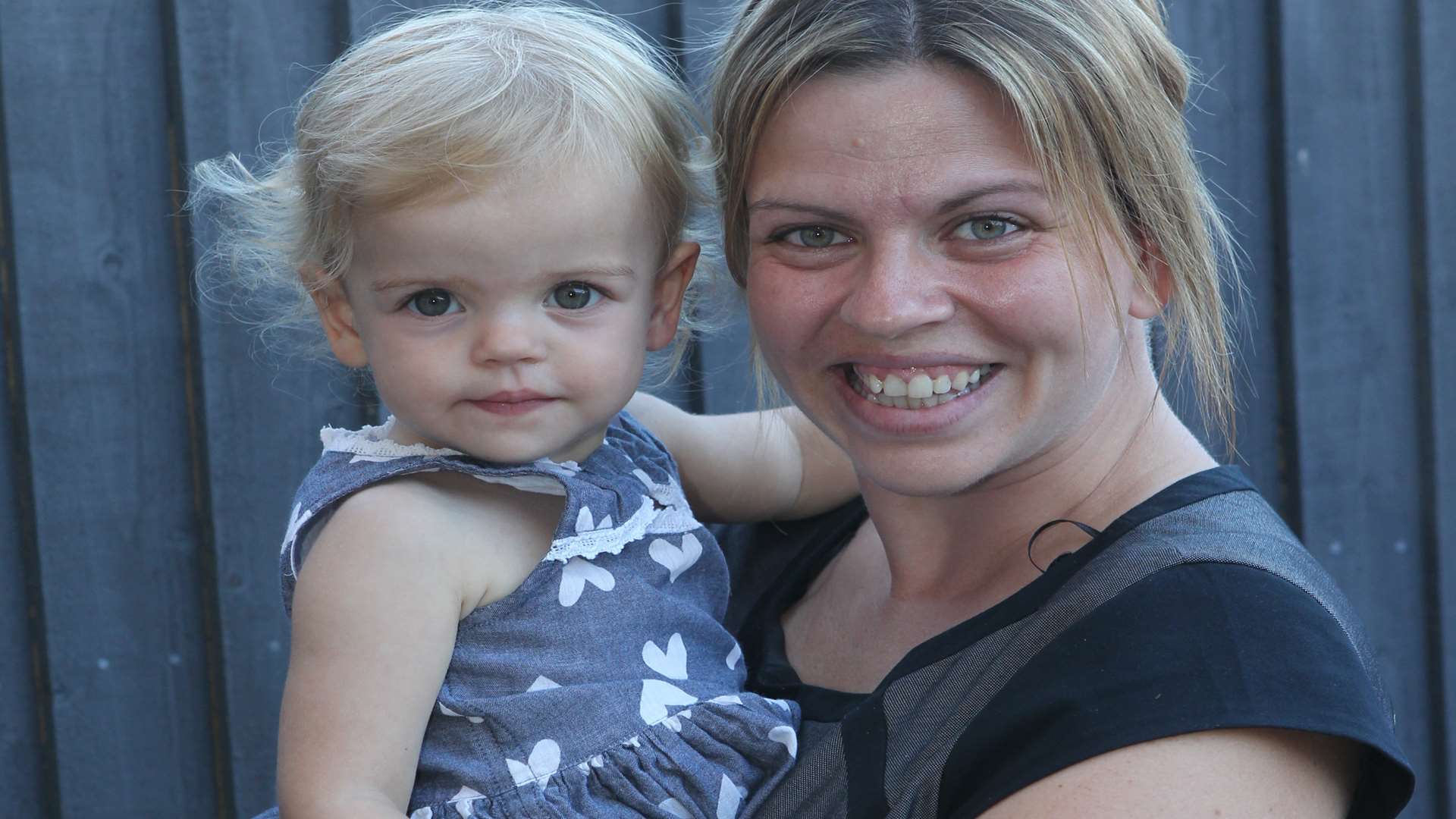 Kelly Wells, who started the project, with her daughter Summer