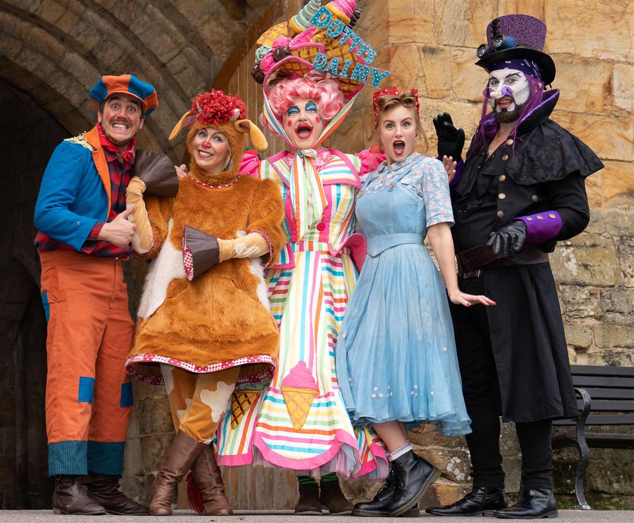 The cast of the EM Forster panto