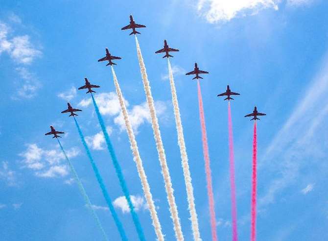 The Red Arrows will feature at this year's Herne Bay Air Show. Picture: Julie Blackmer