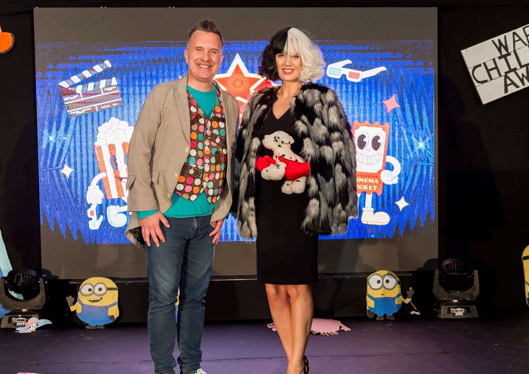 Charlotte Hawkins and Mister Maker at last year’s Children’s Awards gala lunch