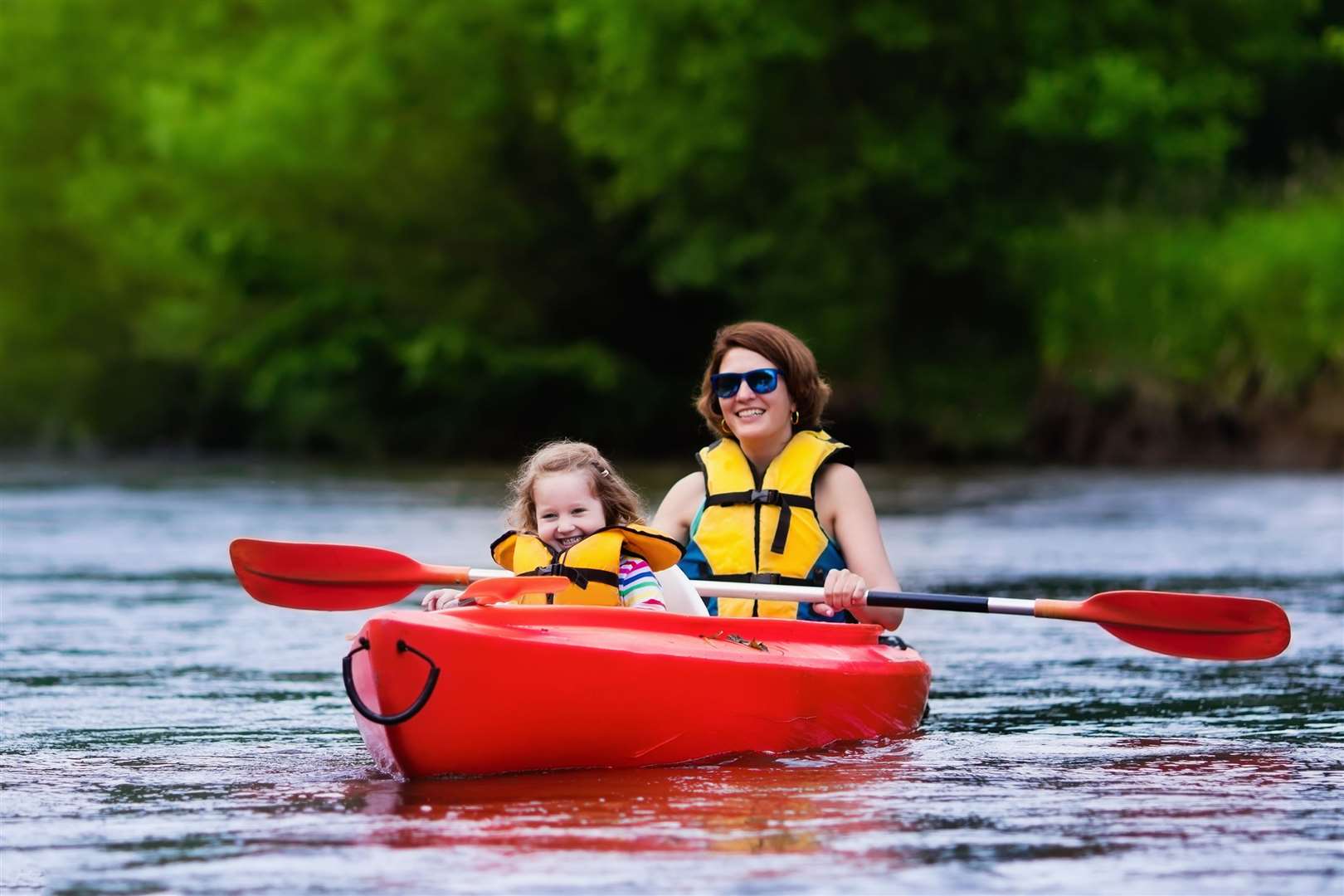 Families looking for an outing could hire a canoe or kayak in Kent