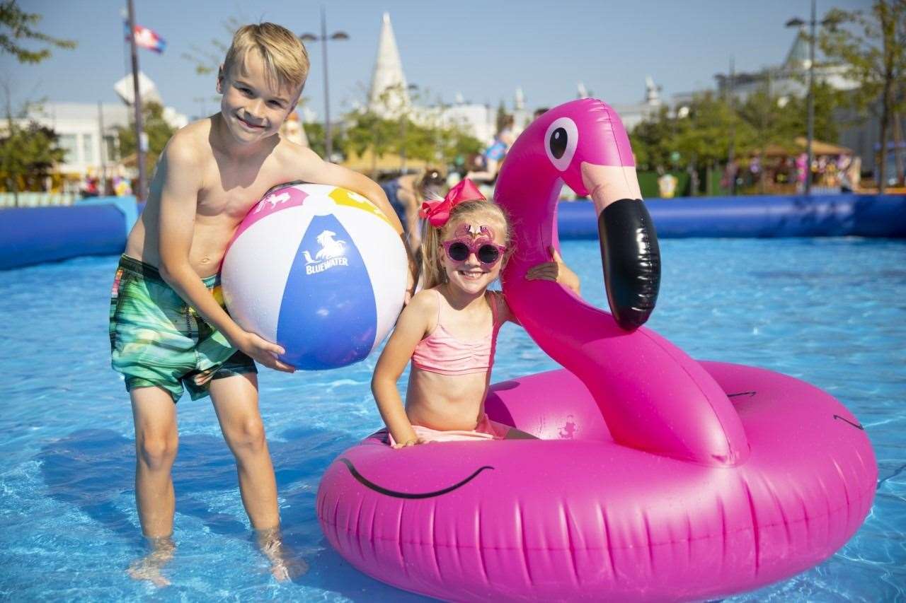 If you pick a day of good weather the kids are more likely to enjoy the splash pools