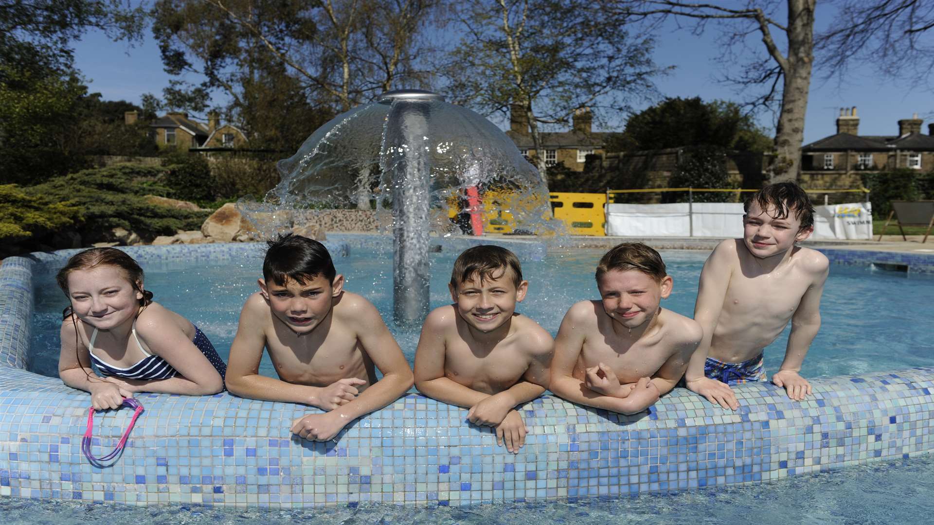 Faversham Pool is a popular place to play throughout the summer