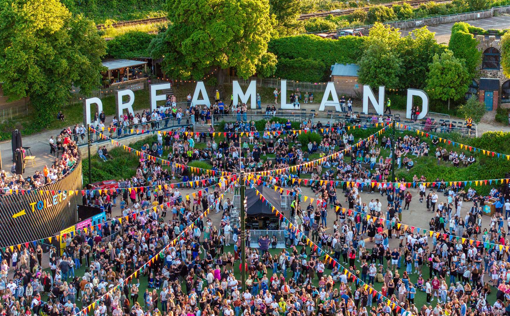 Supergrass, Scooter, HAIM and more are coming to Dreamland in June. Picture: Margate Summer Series / @gjheming