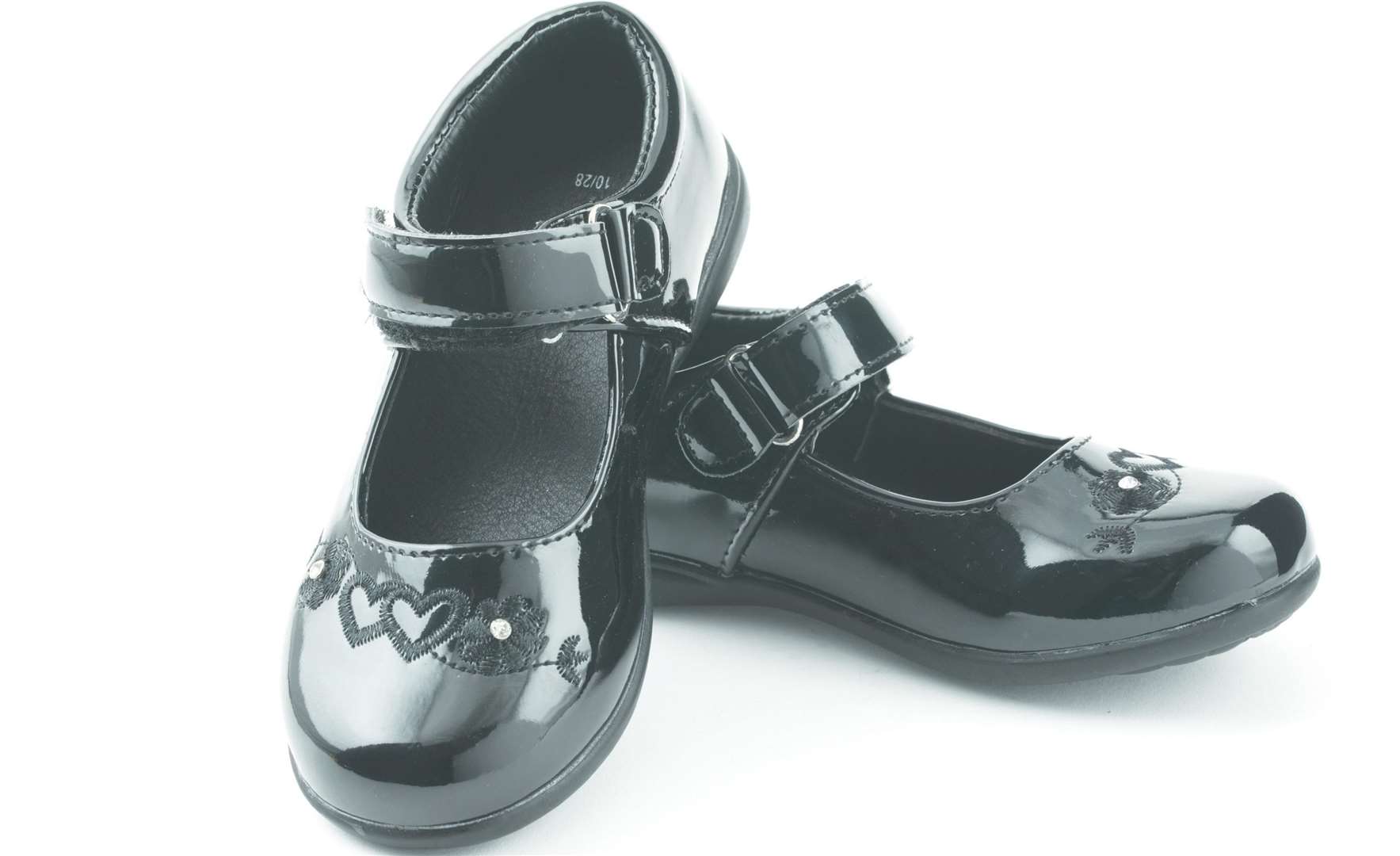 Girls' Velcro Bar School Shoes, £8, Poundland