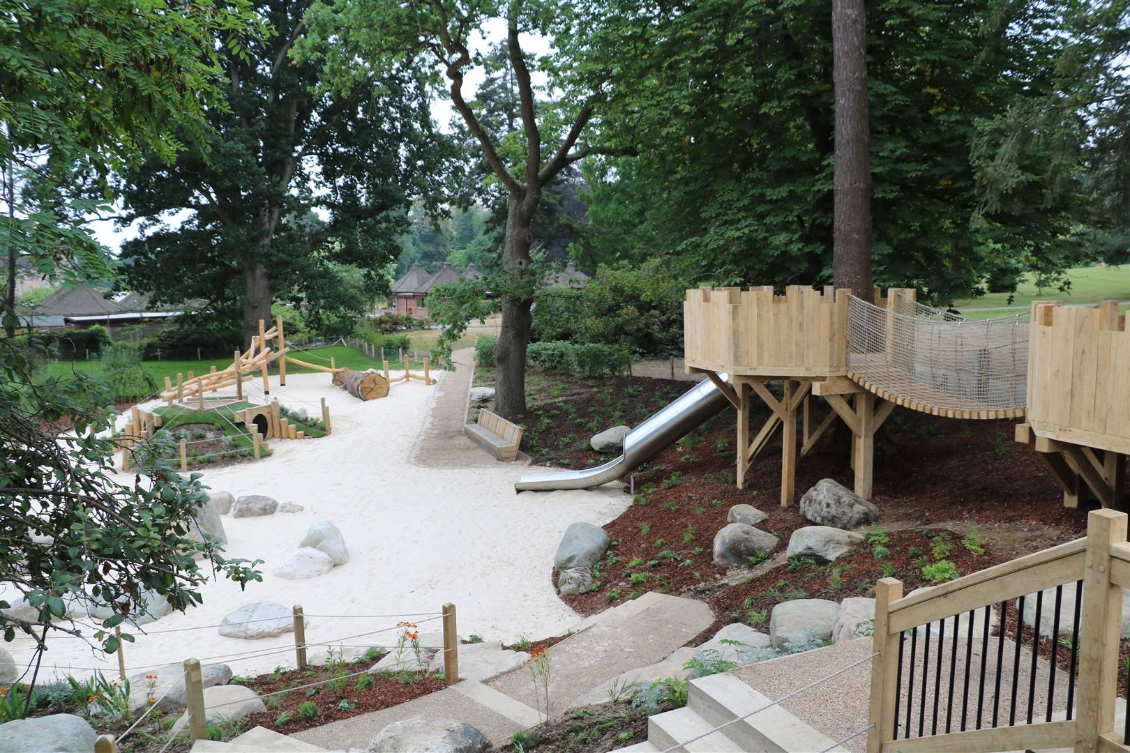 The natural play area for under sevens will open from July 4
