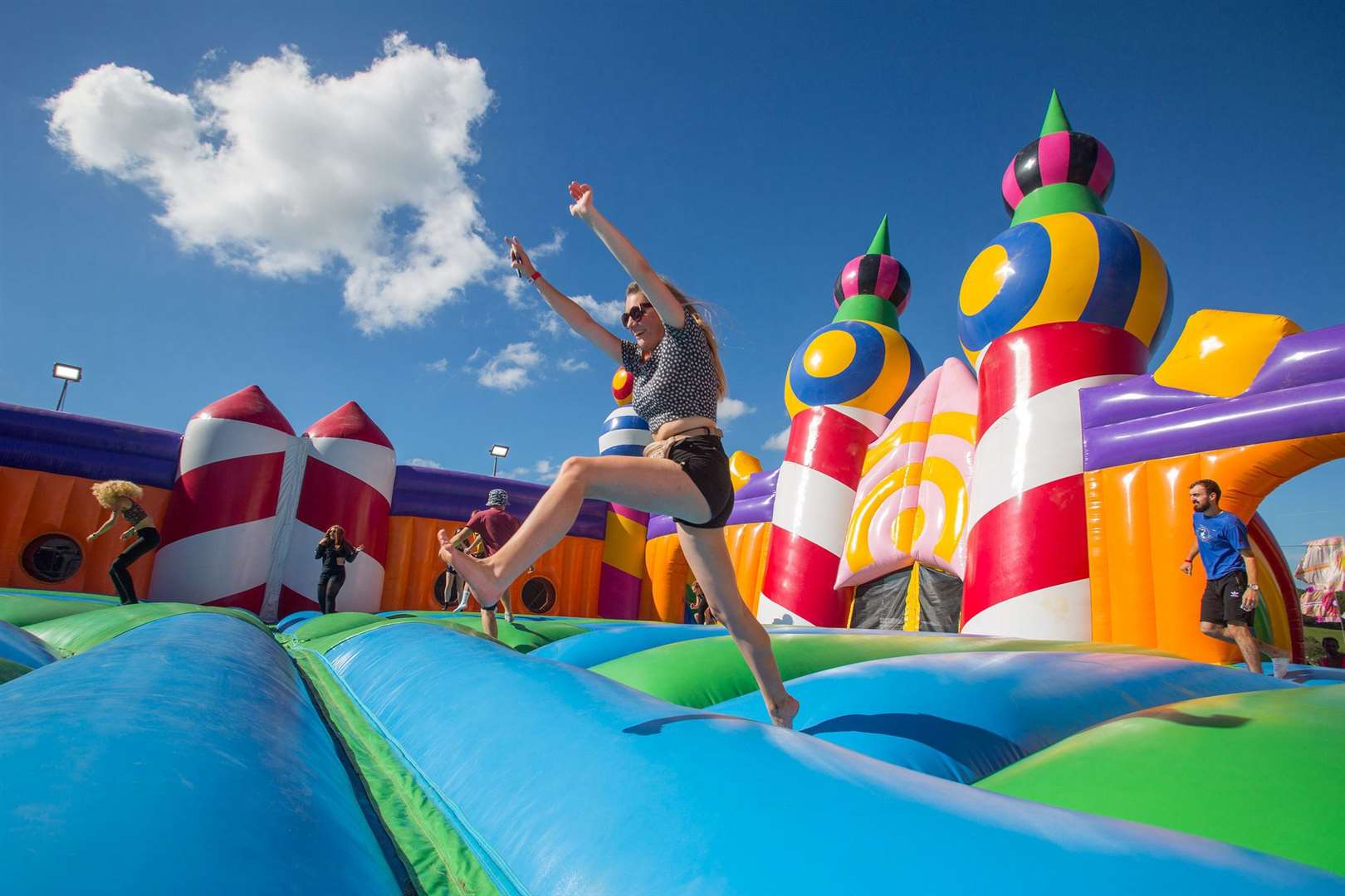 The world's biggest bouncy castle is back!