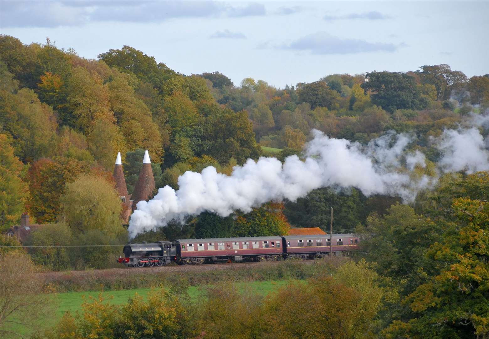 The train rides will take you through the Kent countryside