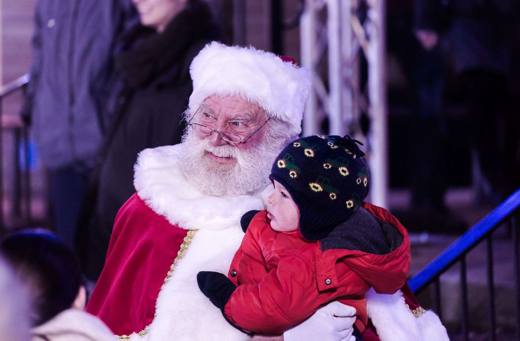 Santa at the ice rink in 2018