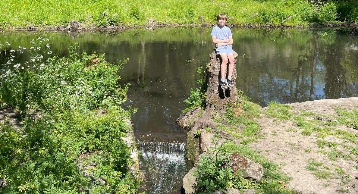 There were lots of places around the lake to explore