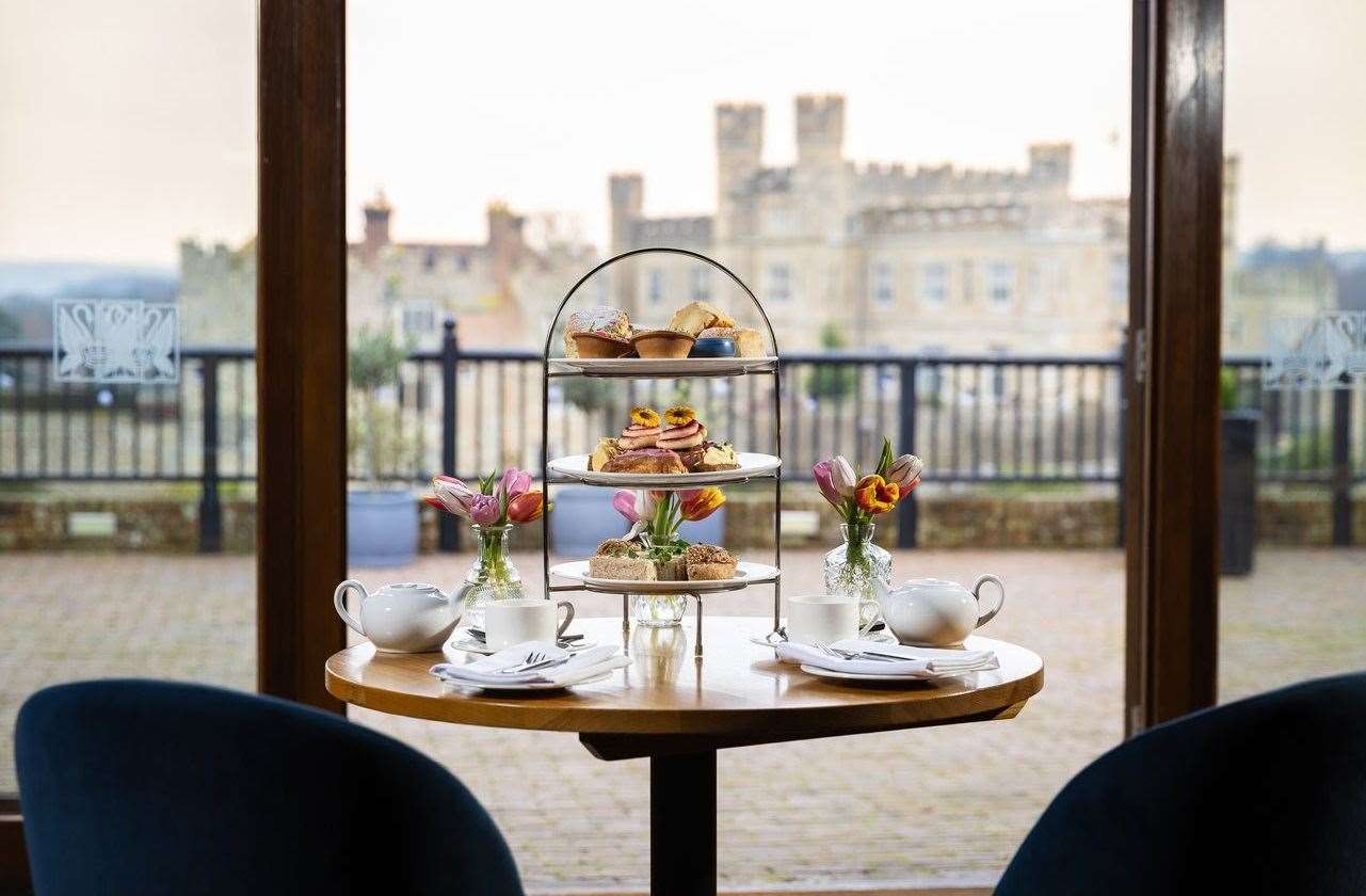 Enjoy the sights of spring at Leeds Castle before tucking into a luxurious afternoon tea. Picture: Leeds Castle