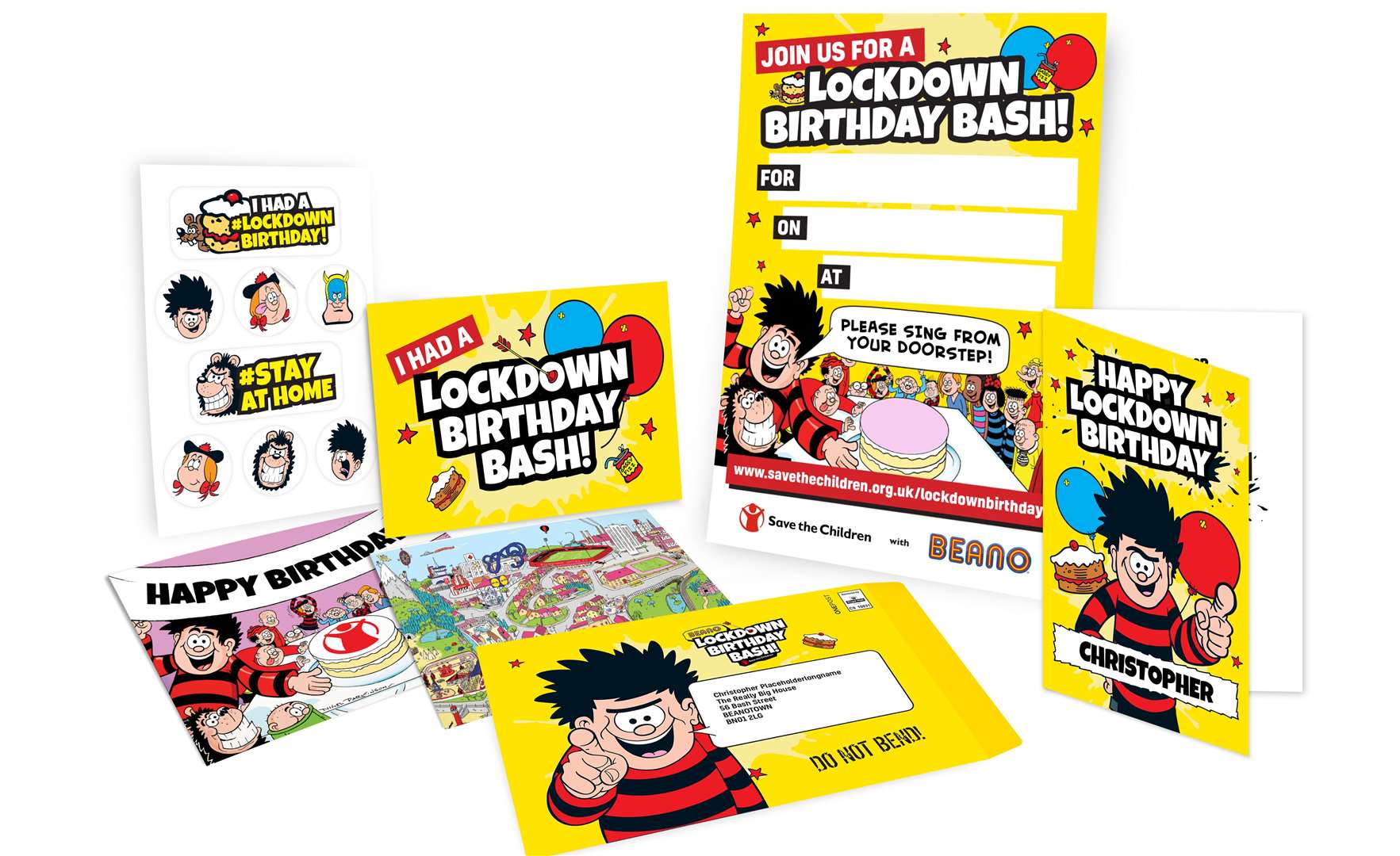 Lockdown birthday kits from Save the Children