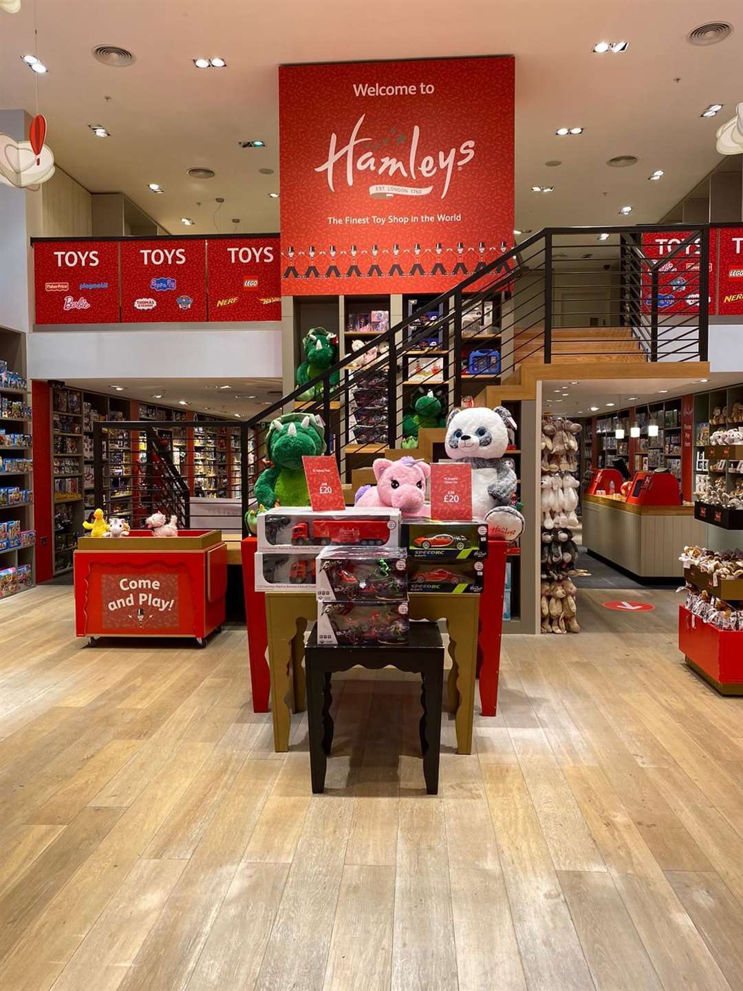 Hamleys in Bluewater opens again on Monday with a giveaway goody bag for the first 10 customers