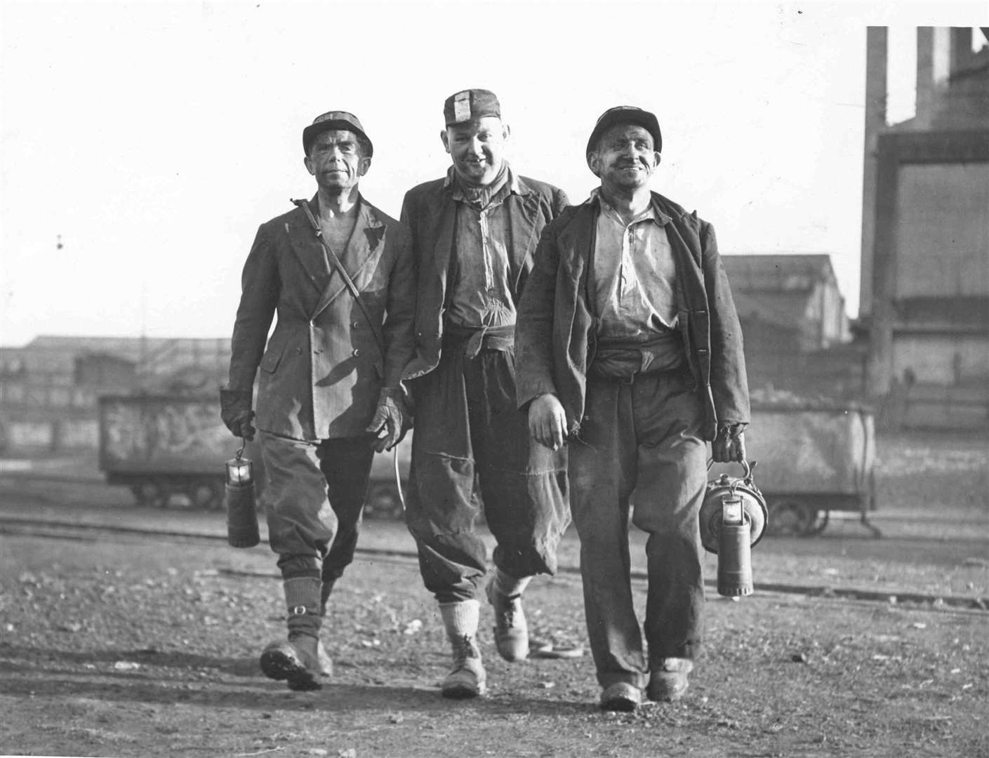 Miners at Betteshanger Colliery. Picture: BBC