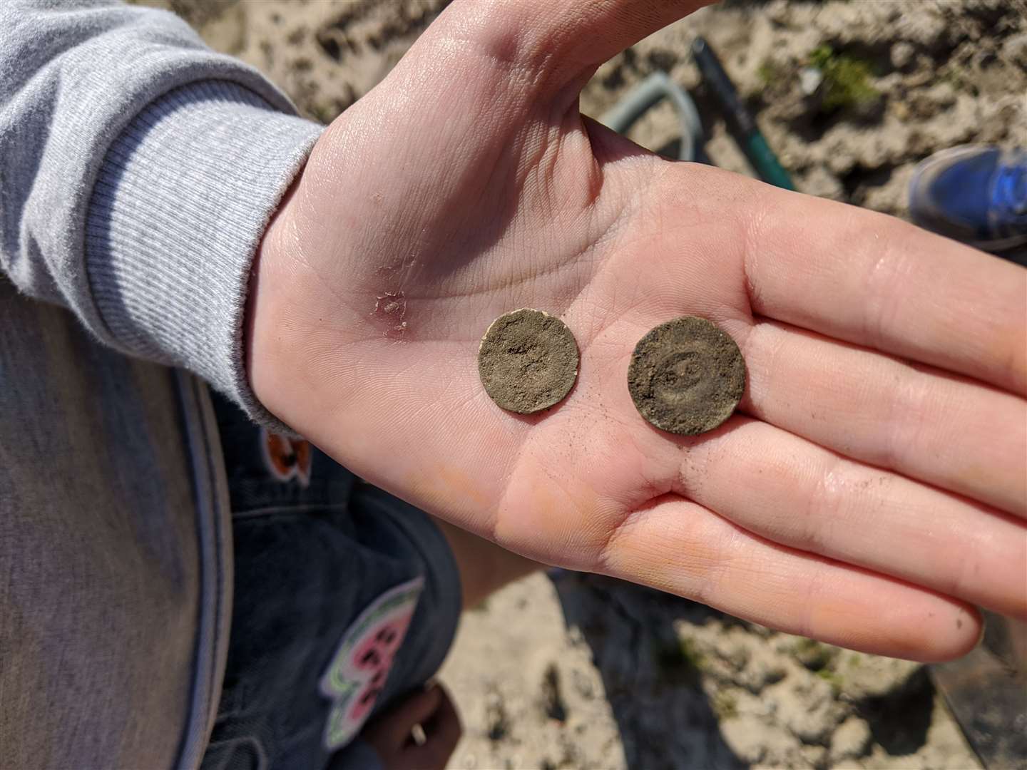 Some of the coins from Ellie's hunt