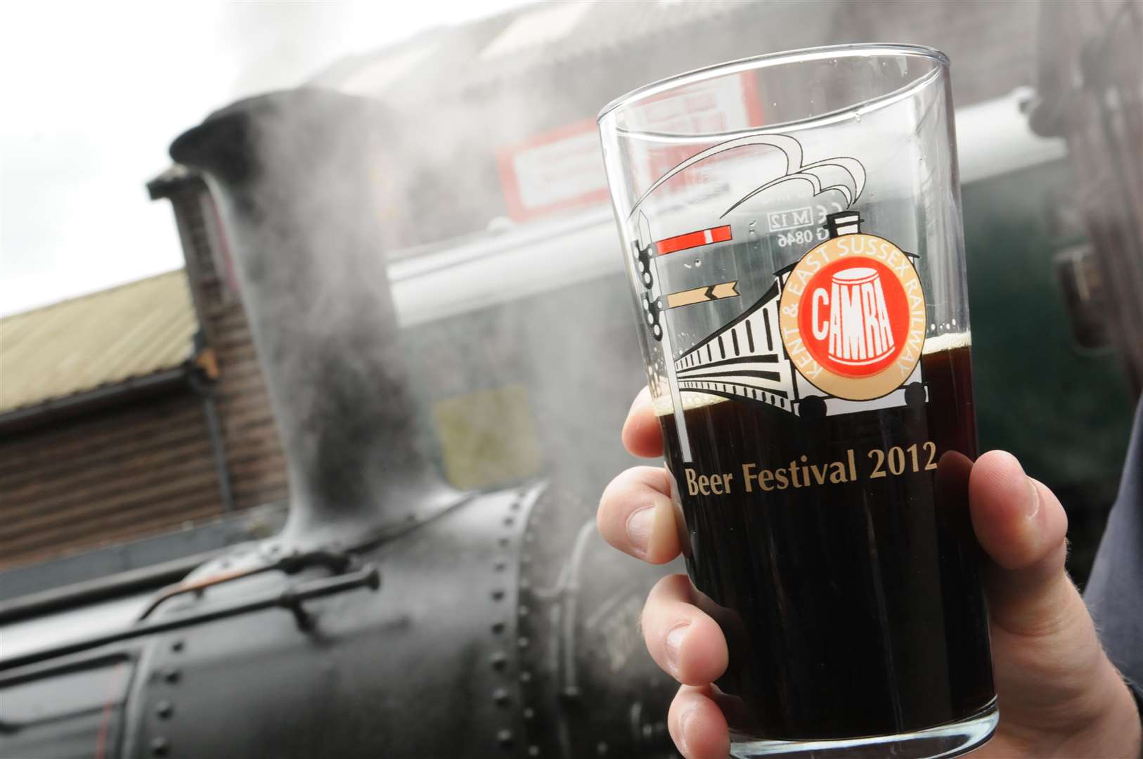 Camra beer festival, Tenterden railway station.