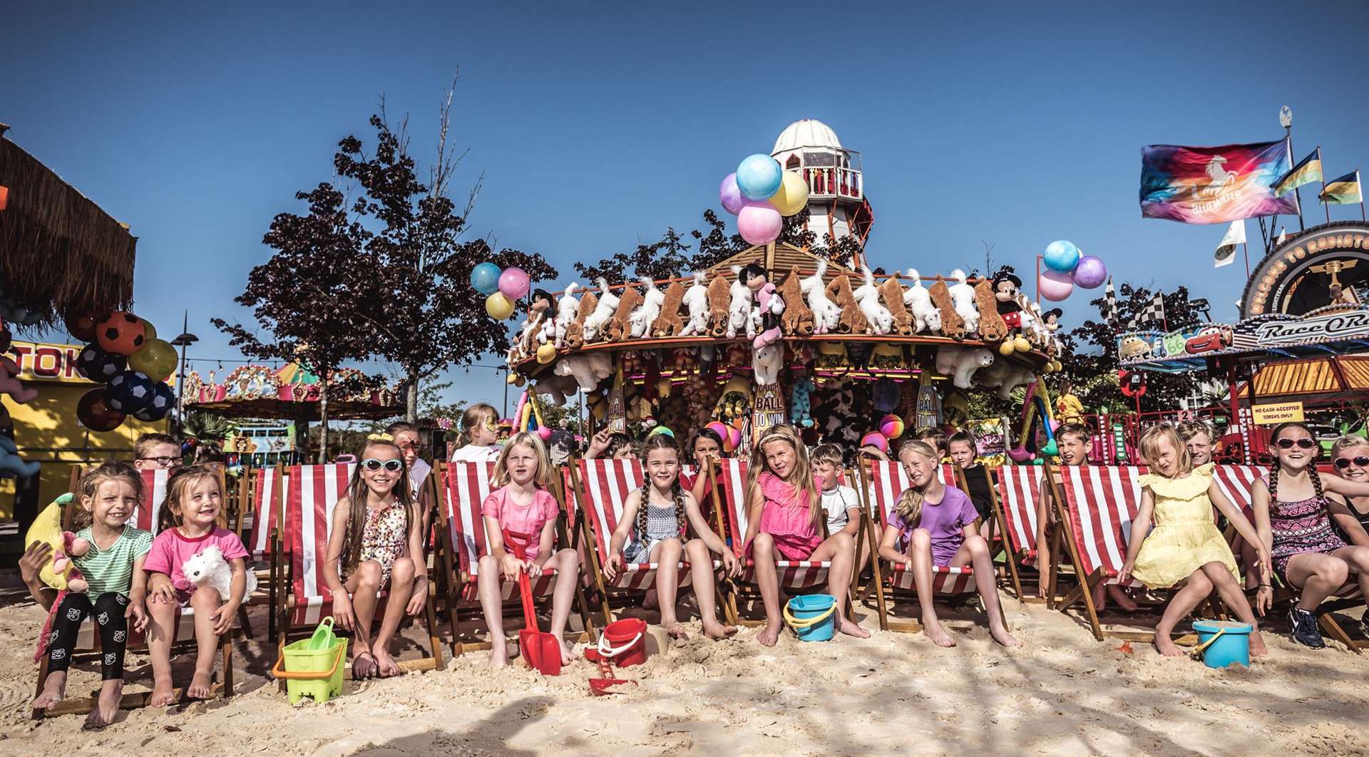 Children enjoy The Beach at last year's opening