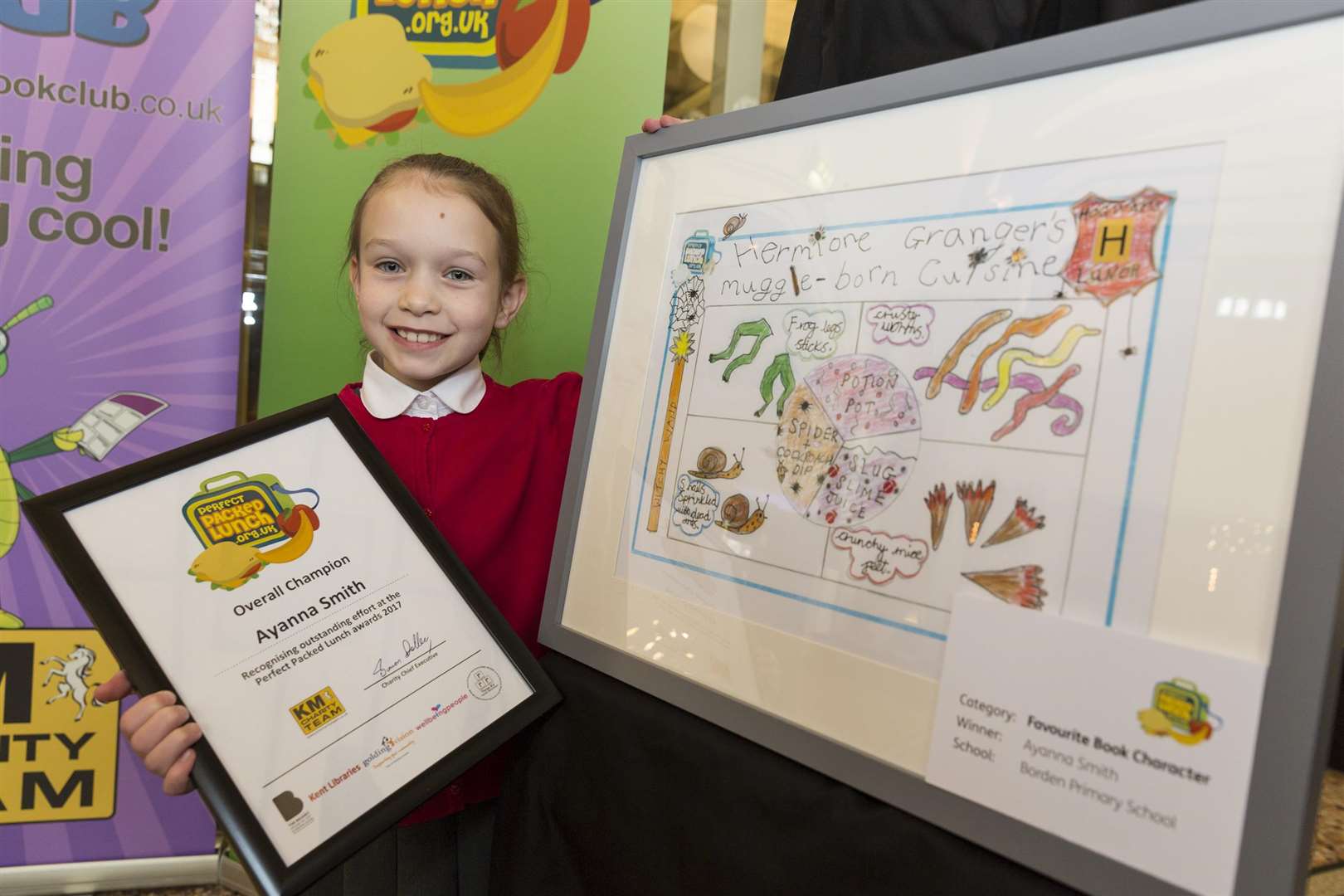 Overall Champion of the 2017 Perfect Packed Lunch Awards Ayanna Smith from Borden Primary School. (2853760)