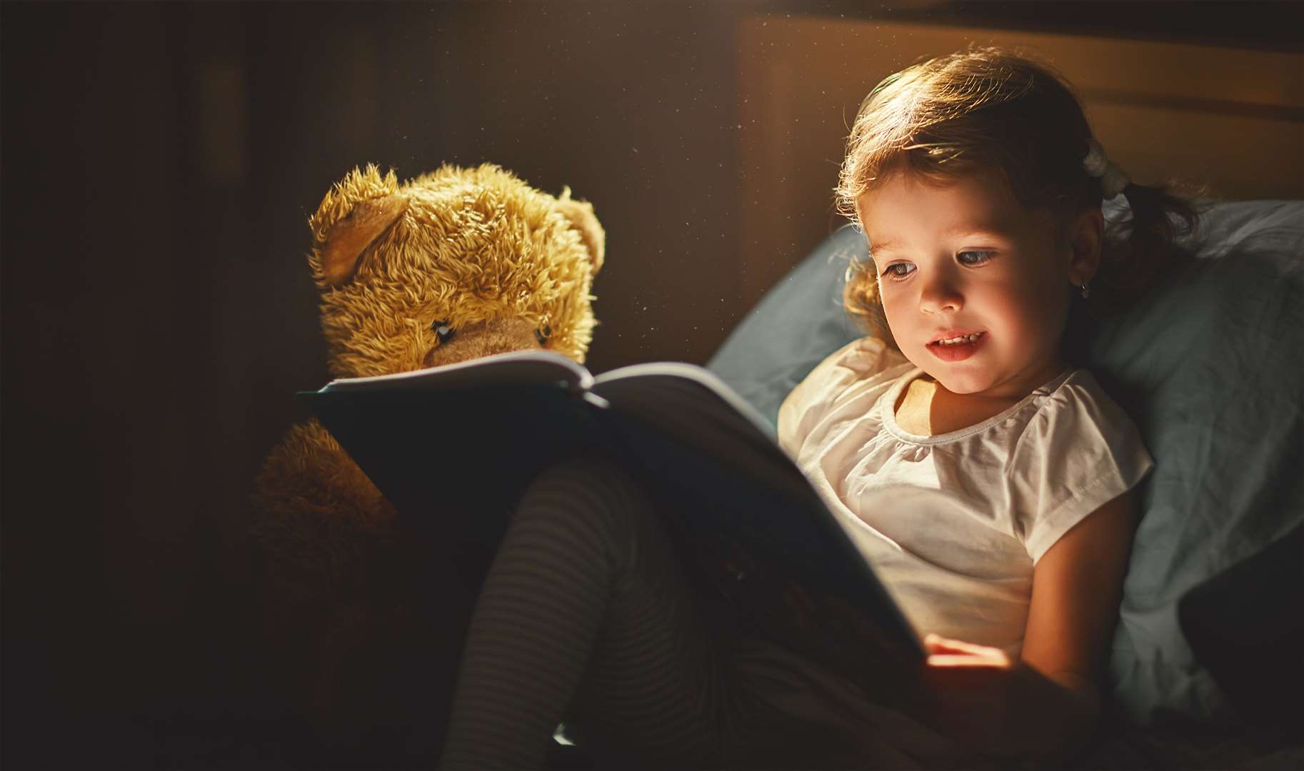 Try to keep to a normal routine where possible, which could include a bedtime story or audio book