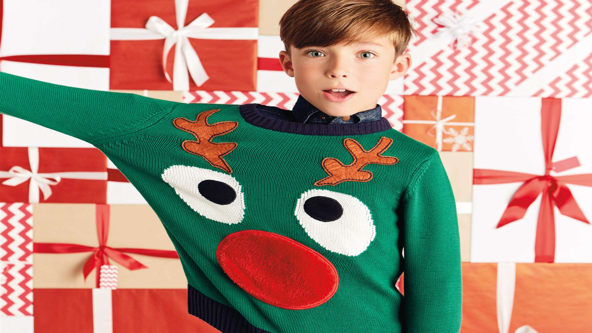 Kids will love this Rudolf jumper from Next. It costs £15 and is available in various sizes.