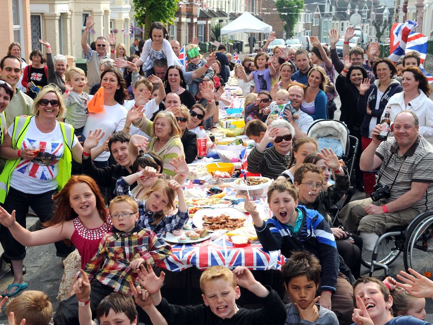 Street parties, like this one in Kent for the Royal Wedding in 2011, will take place across the UK