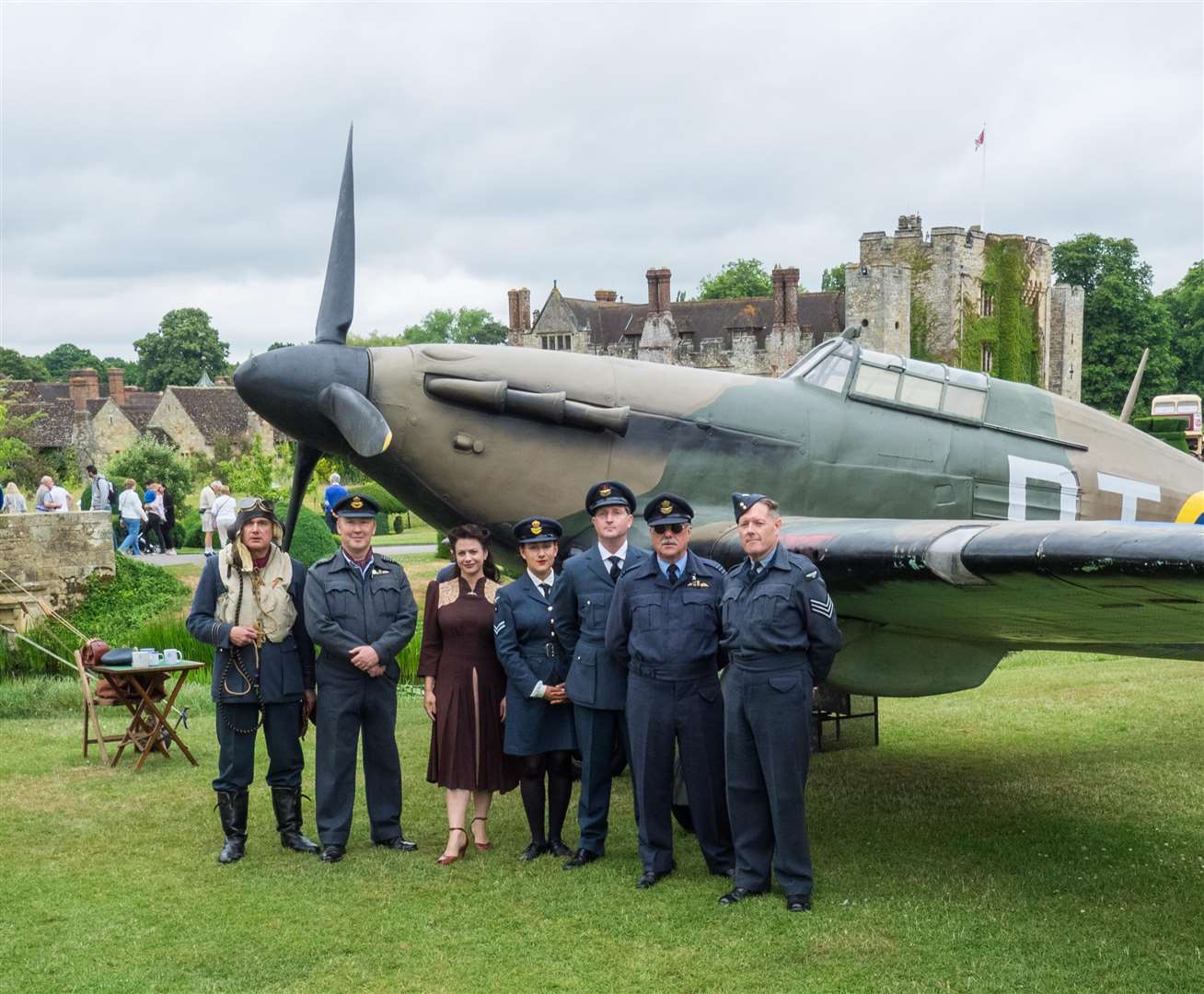 A grounded Spitfire will be at Hever Castle for the wartime event