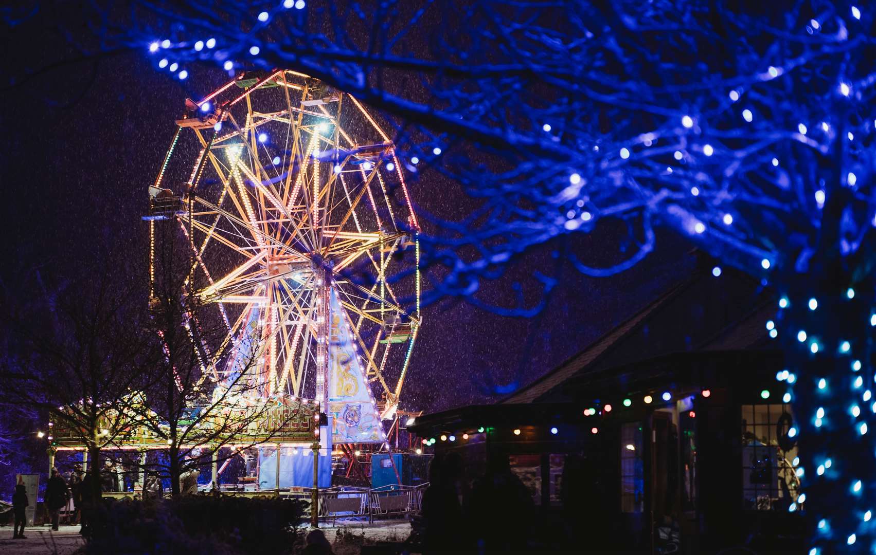 Hever Castle will be illuminated by colourful lights when the sun goes down. Picture: Hever Castle and Gardens