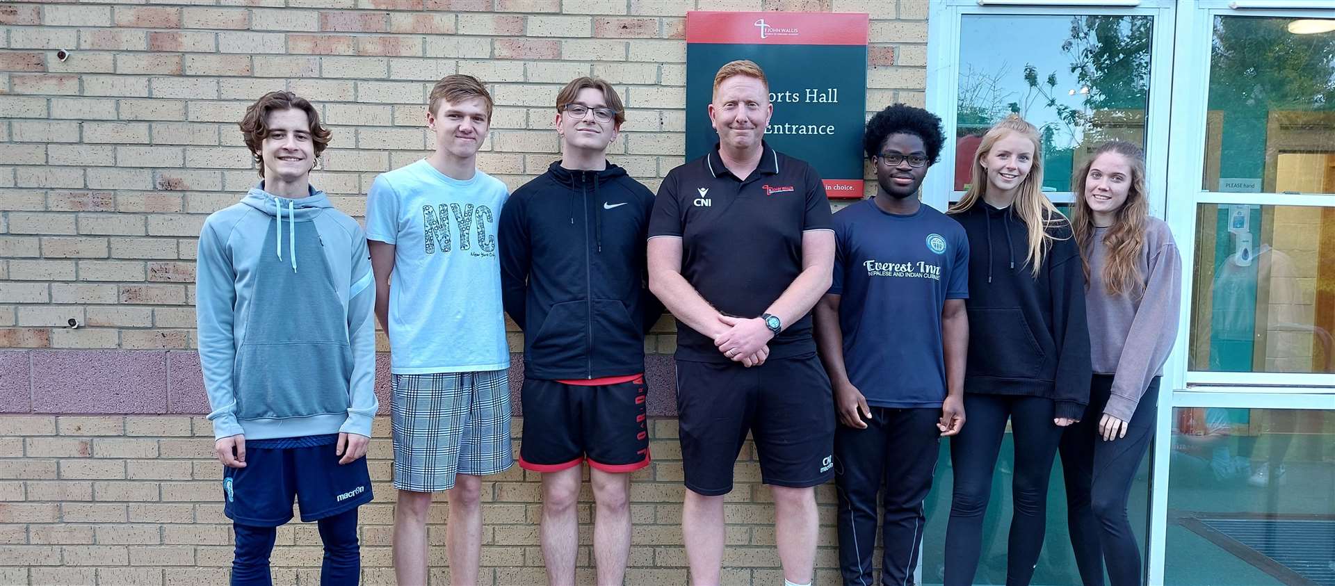 The young coaches with Chris Nicholas, director of sport