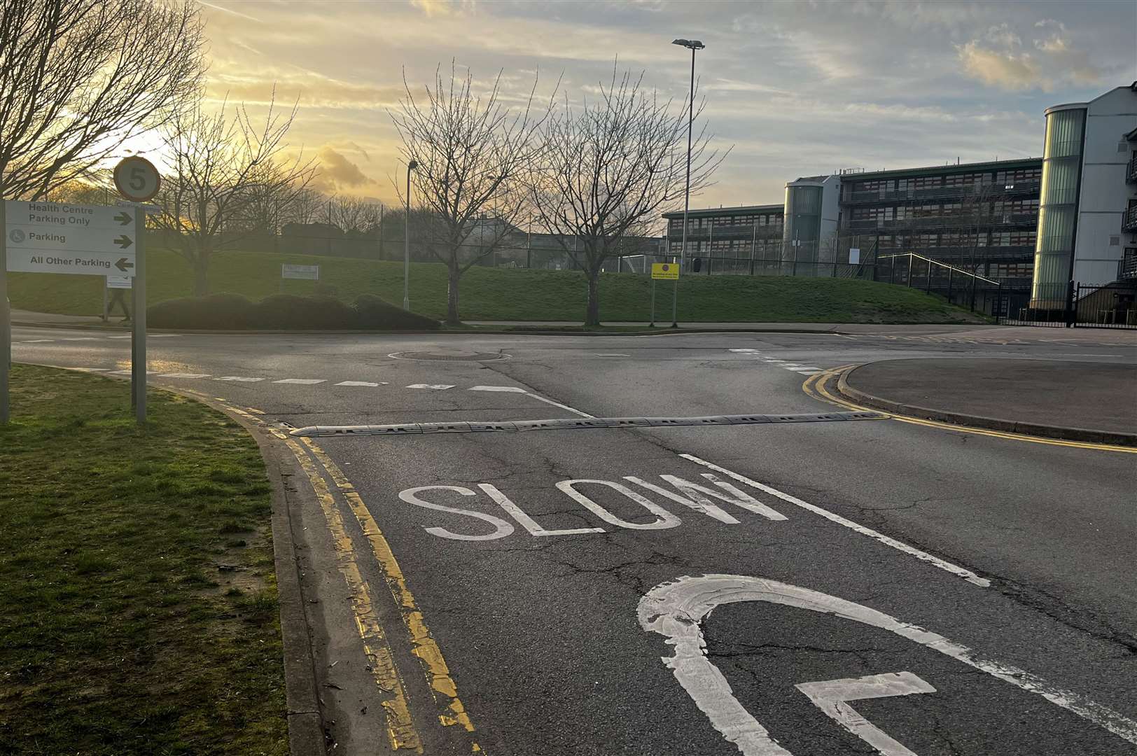 It is the only route that drops students off outside the school