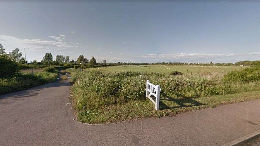 The site: North Poulders Field, Ash Road, Sandwich. Picture Google Maps