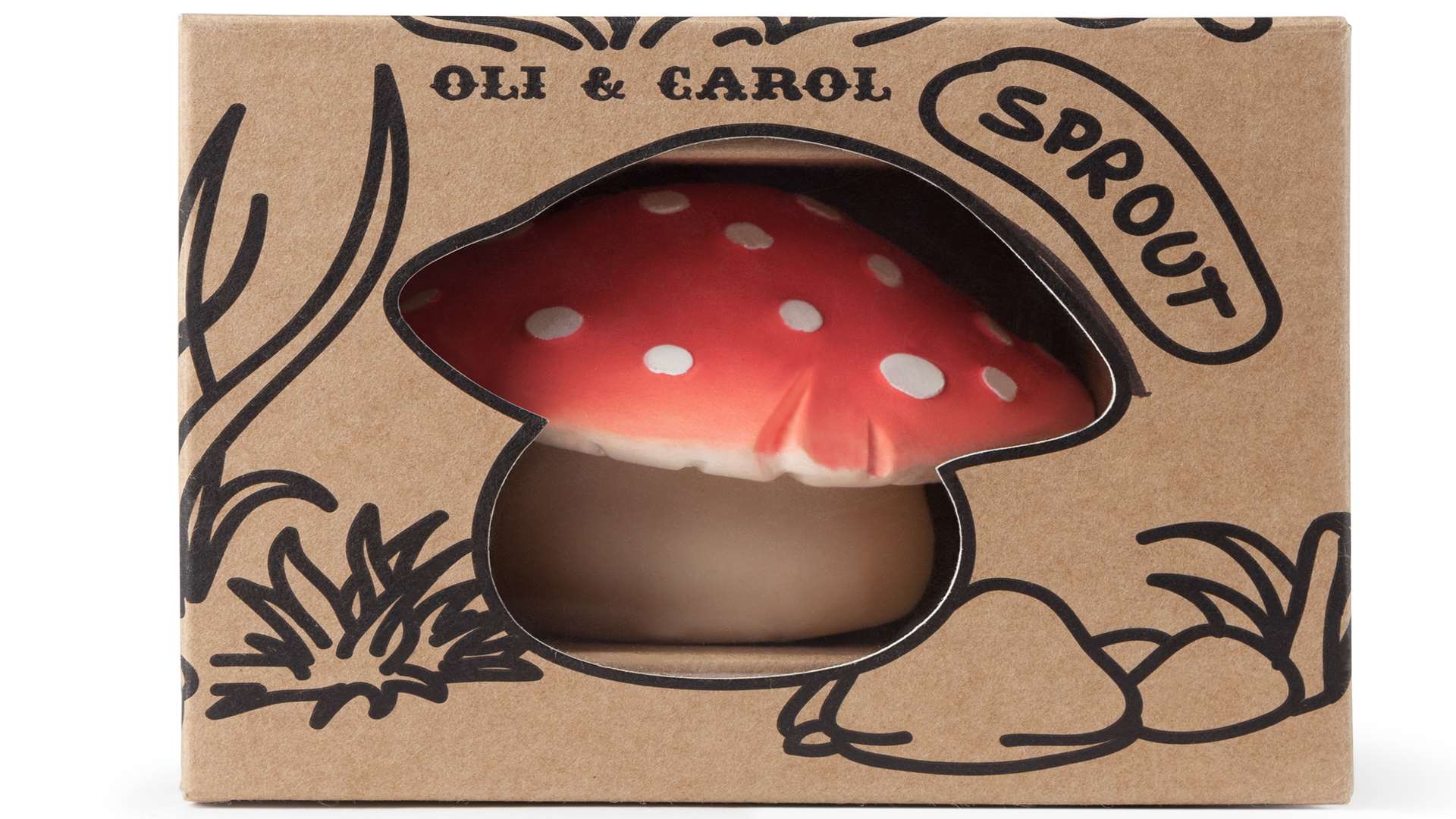 This charming and nostalgic forest toadstool is a baby toy for sensory play, chewing and bath time. It costs £10.95 at littlebabycompany.com