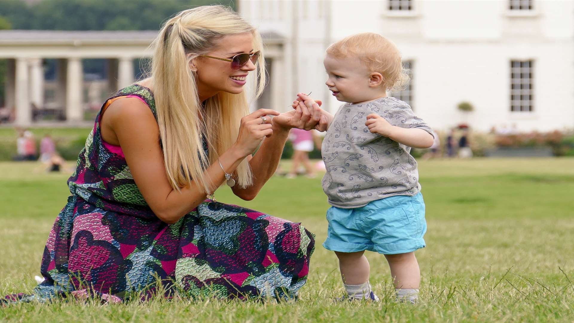 Charlie enjoying a day out with Noah