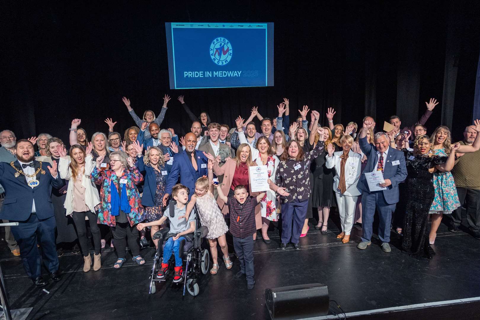 The group winners at the Pride in Medway Awards 2025