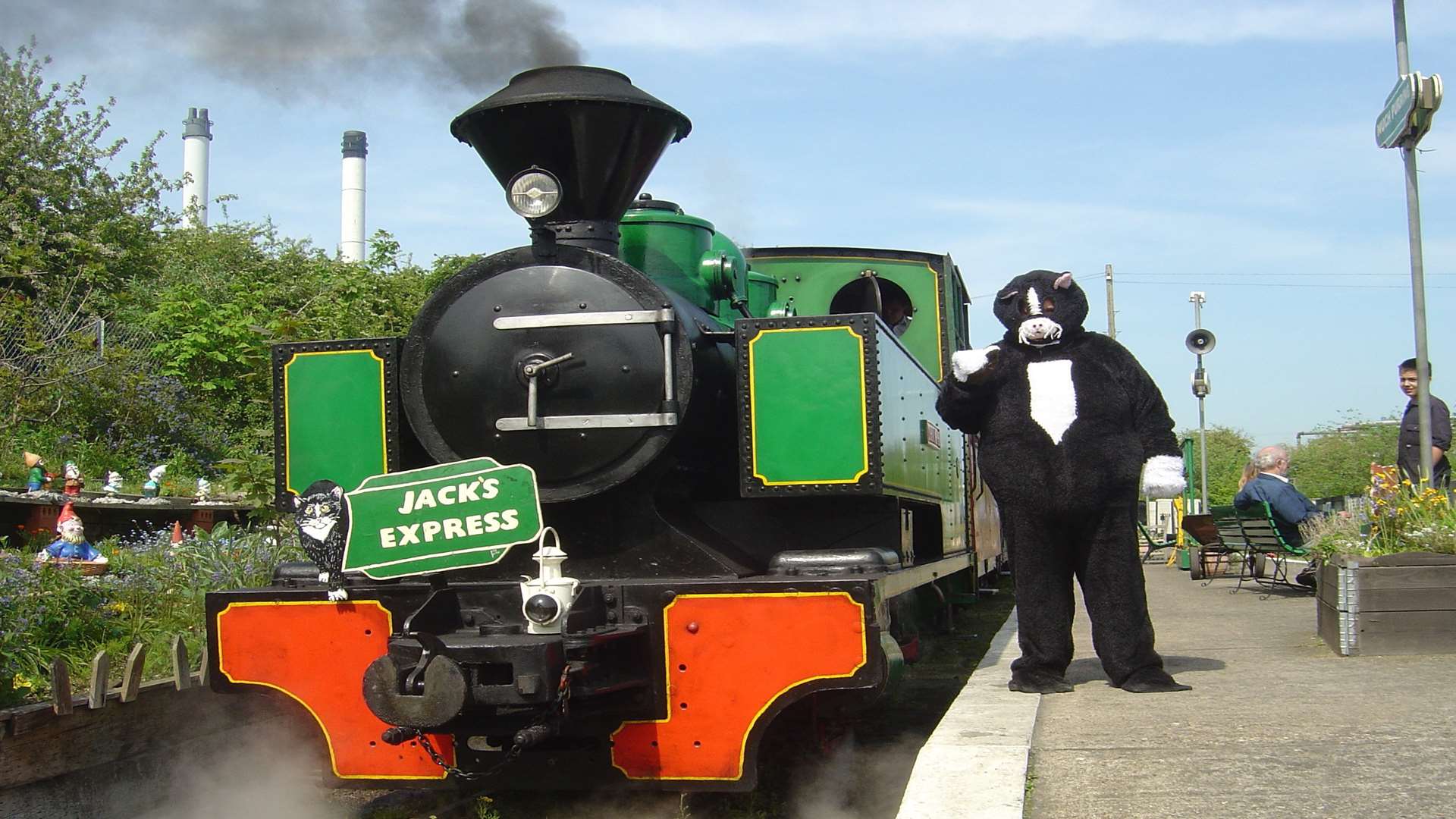 Jack the Station Cat returns to Sittingbourne and Kemsley Light Railway this bank holiday weekend. Picture: Paul Best