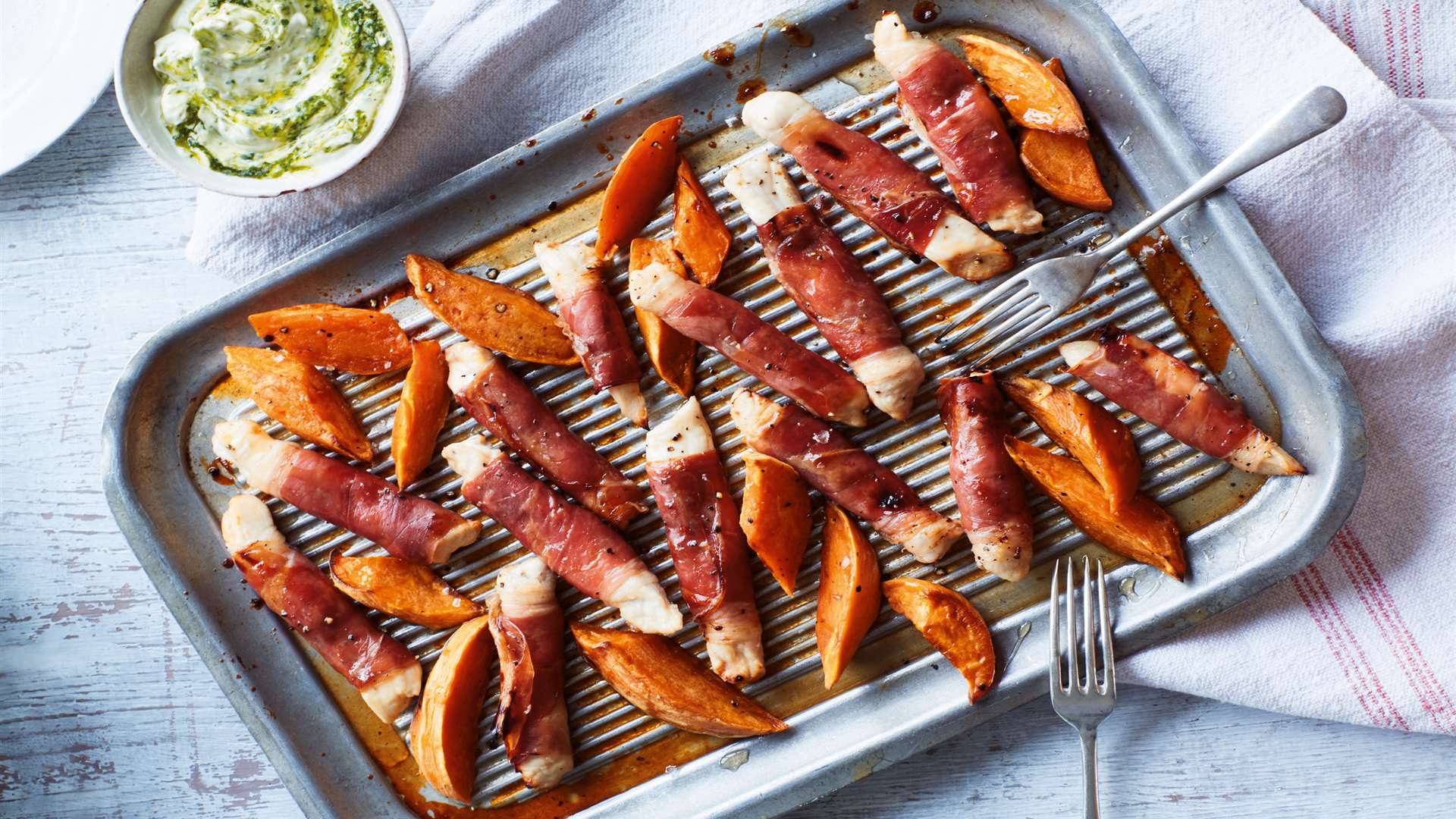 Chicken Goujons Wrapped in Parma Ham