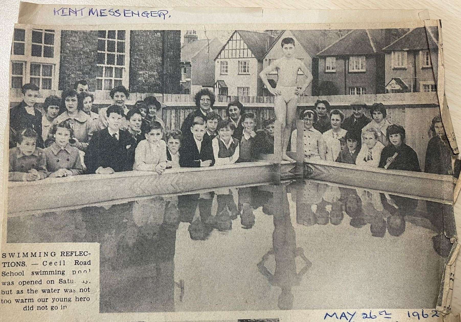 An old Kent Messenger newspaper clipping from May 1962