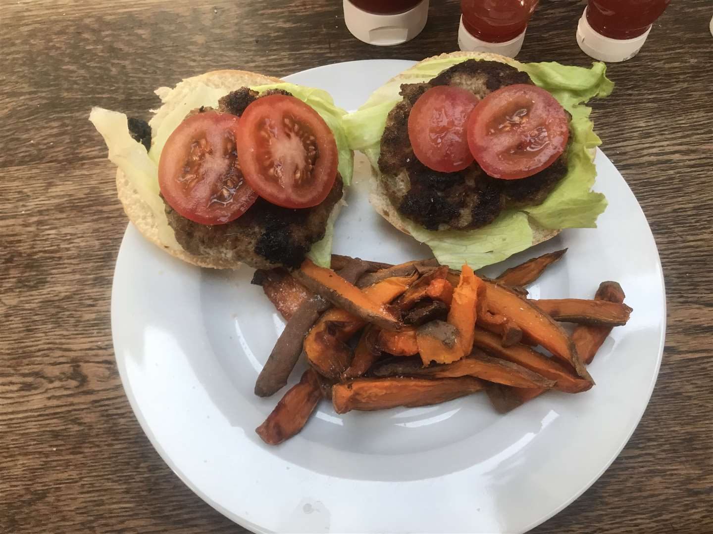 Our turkey burgers were made from scratch