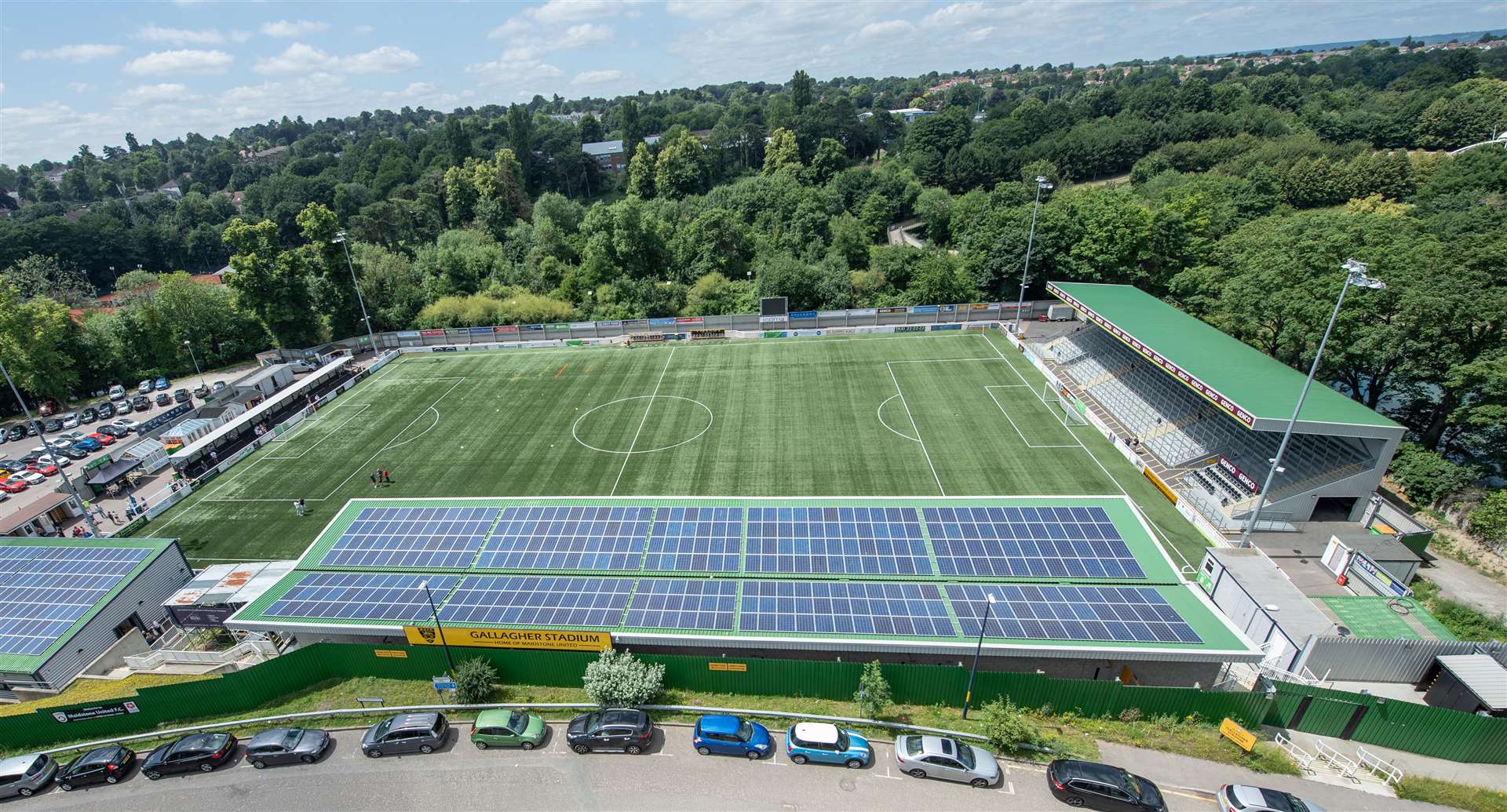 Maidstone's footballing history, including here at the Gallagher Stadium, will be celebrated at Maidstone Museum this weekend