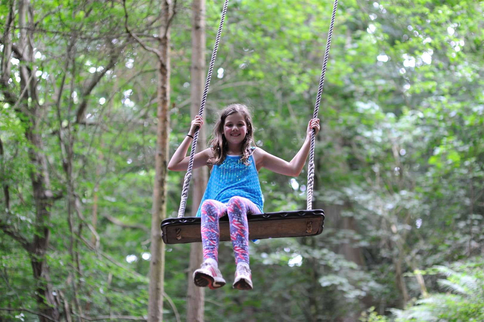 You'll find rope swings in the Enchanted Forest